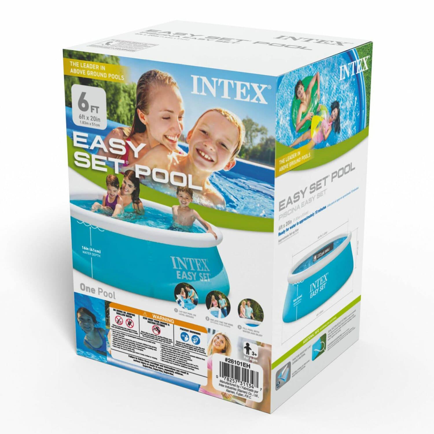 Intex Intex: Easy Set Pool, 6 Feet x 20 Inches