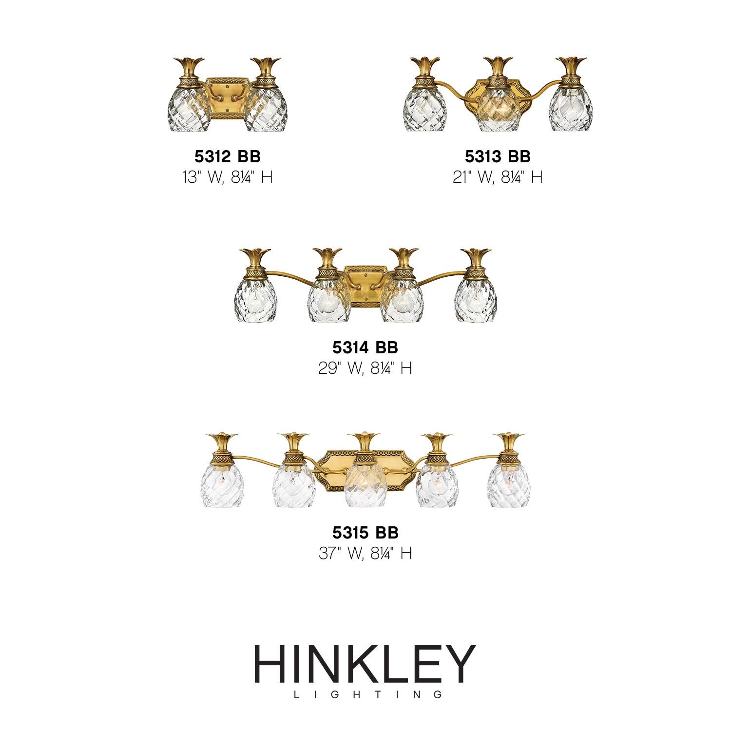 Hinkley Lighting - Plantation - 3 Light Bath Vanity in Traditional and Glam