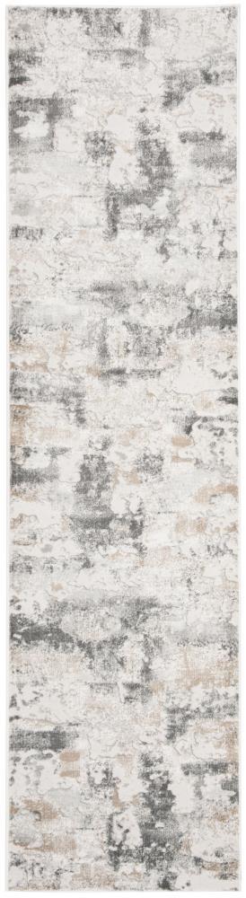 Madison MAD425 Power Loomed Indoor Runner Rug - Grey/Beige - 2'2"x14' - Safavieh