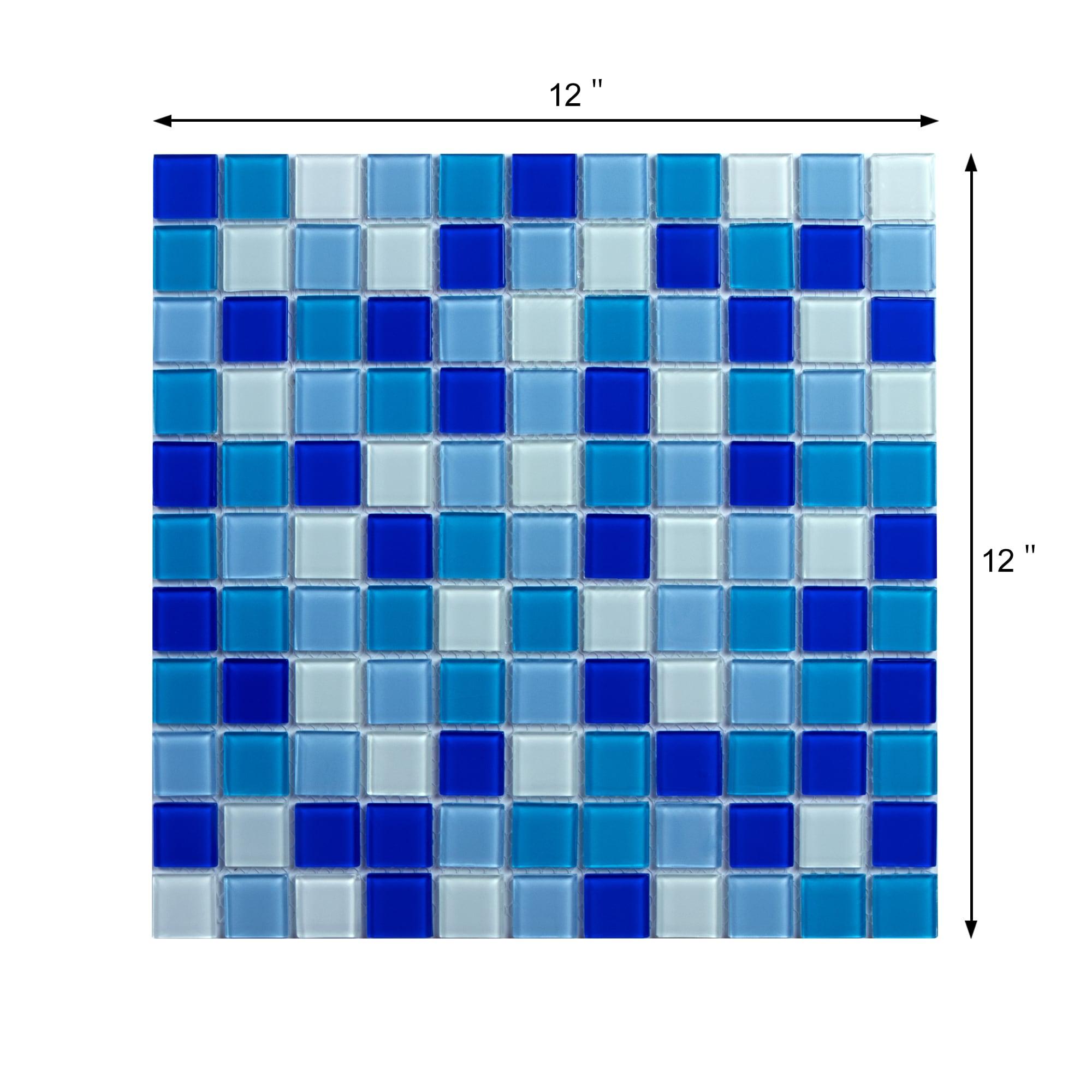 WS Tiles® 1" x 1" Straight Edge Glass Mosaic Tile