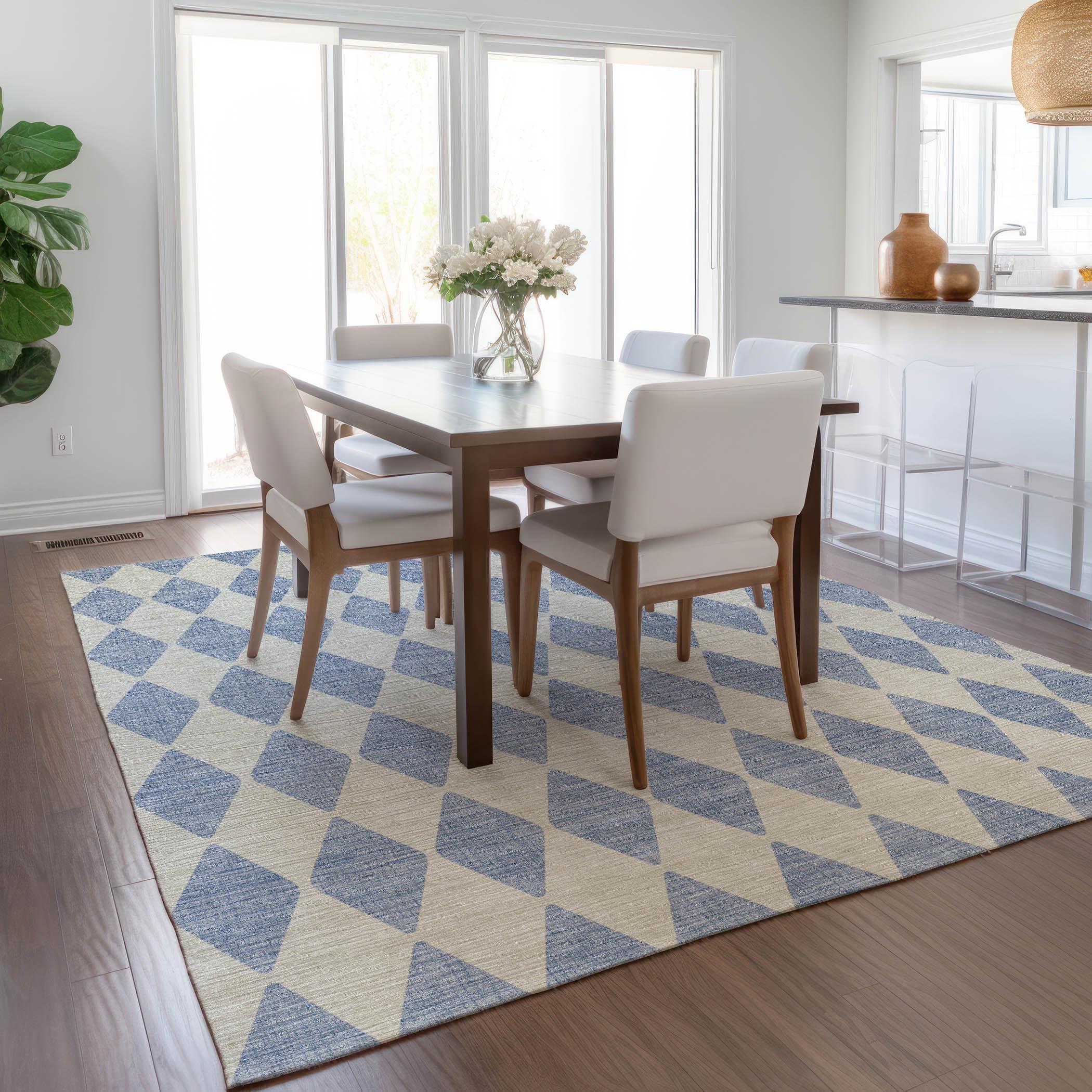 Addison Rugs Chantille ACN578 Sky 5' x 7'6" Indoor Outdoor Area Rug, Easy Clean, Machine Washable, Non Shedding, Bedroom, Living Room, Dining Room, Kitchen, Patio Rug