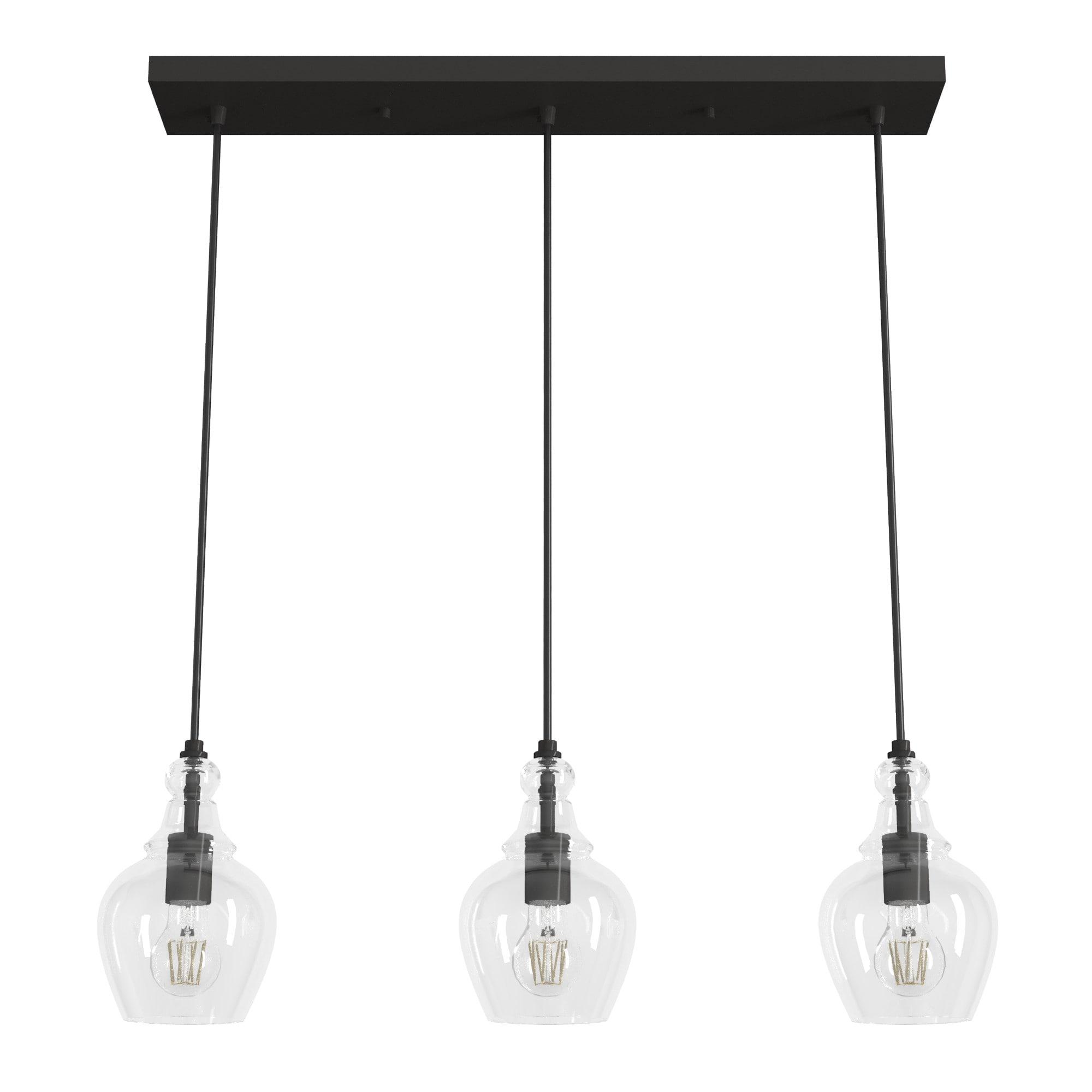 Hunter Fan Maple Park 3 Light Linear Bell Pendant