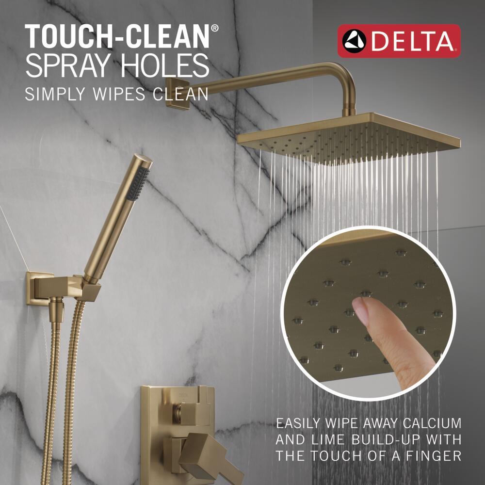 Modern Raincan Square Shower System, Rain Shower Head with Handheld Spray, Shower Faucet Set