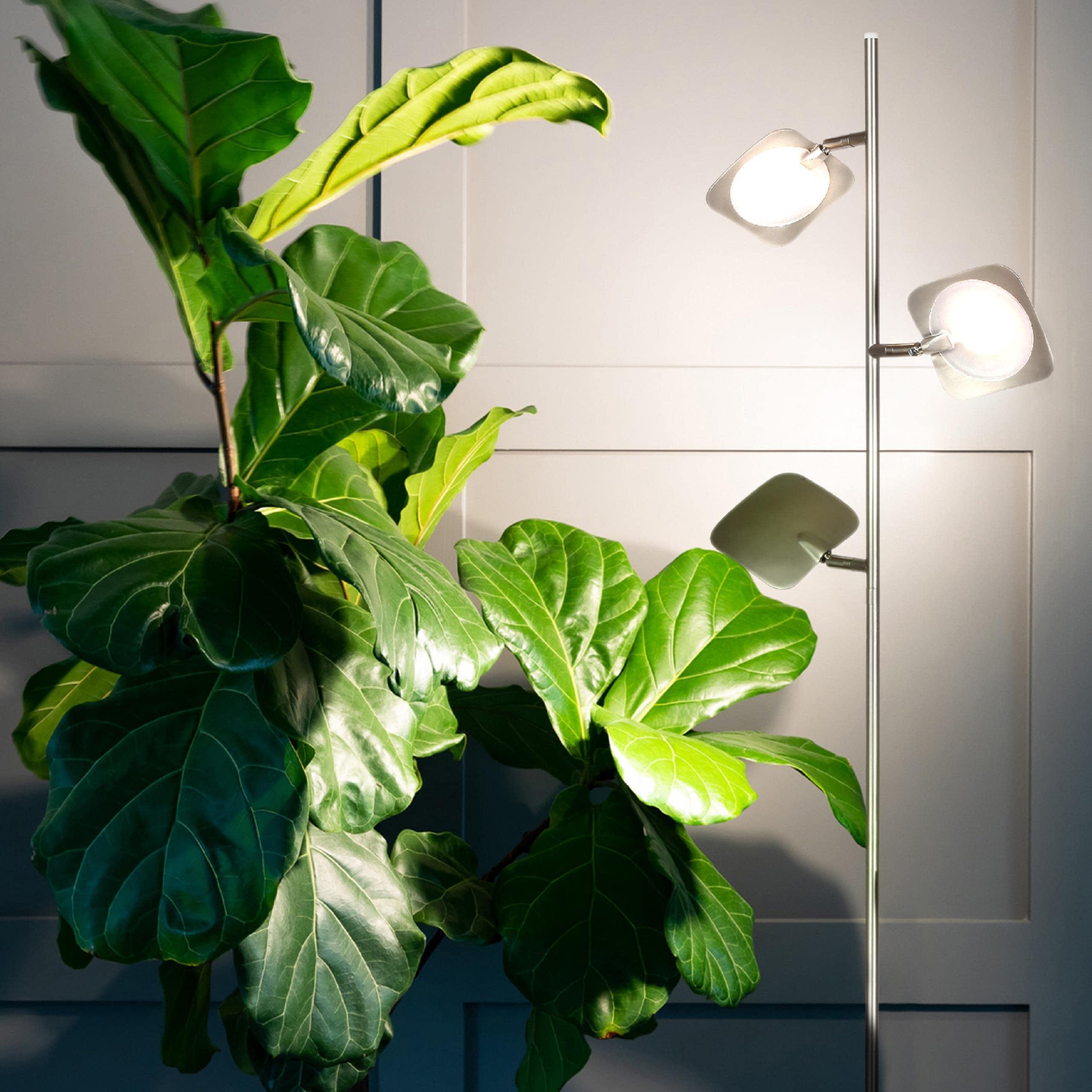 Brightech Tree Industrial LED 3-Way Dimming Floor Lamp with 3 Adjustable Spot Lights