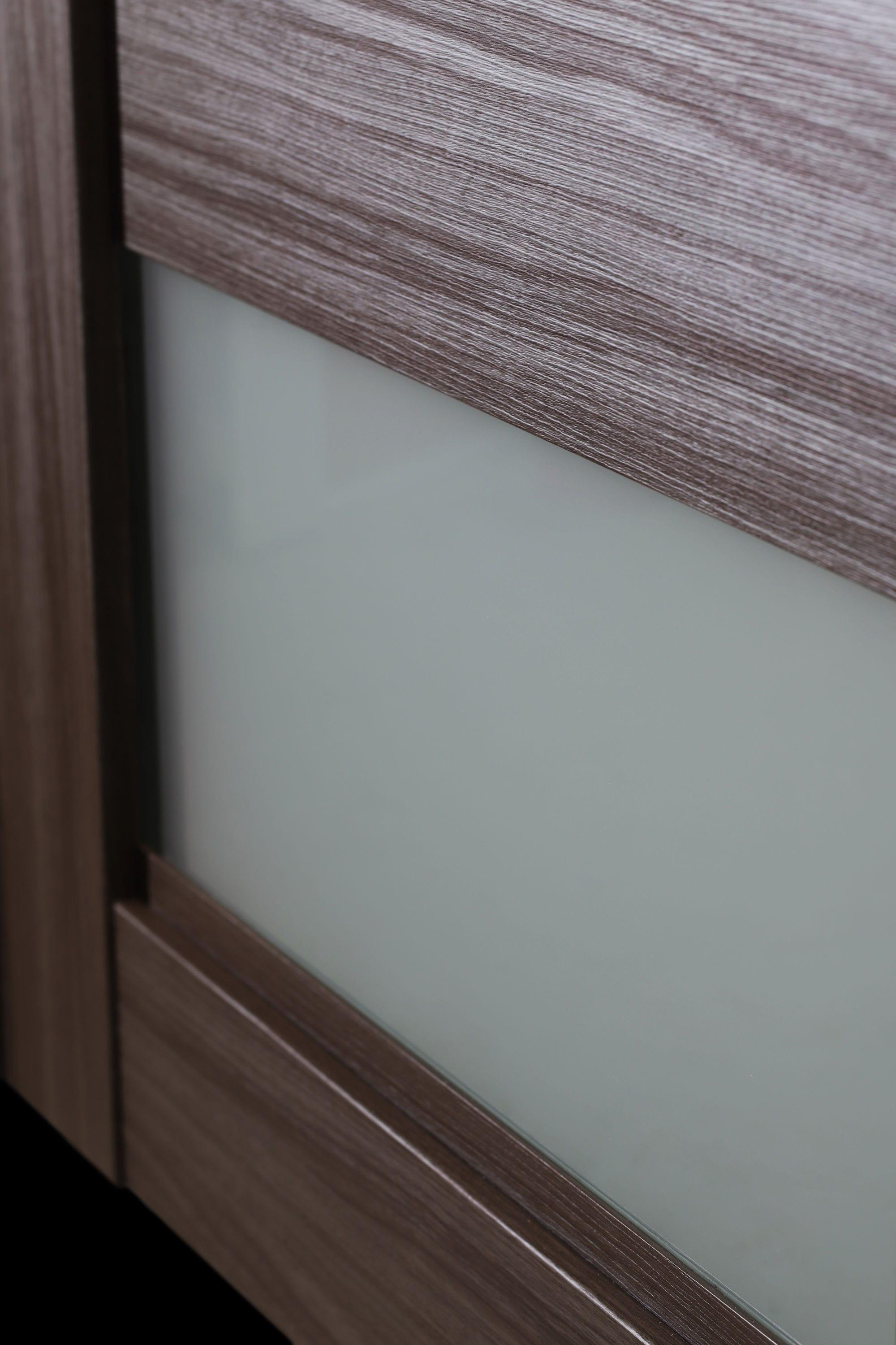 Belldinni Della Solid + Manufactured Wood Paneled Matte Slab Door