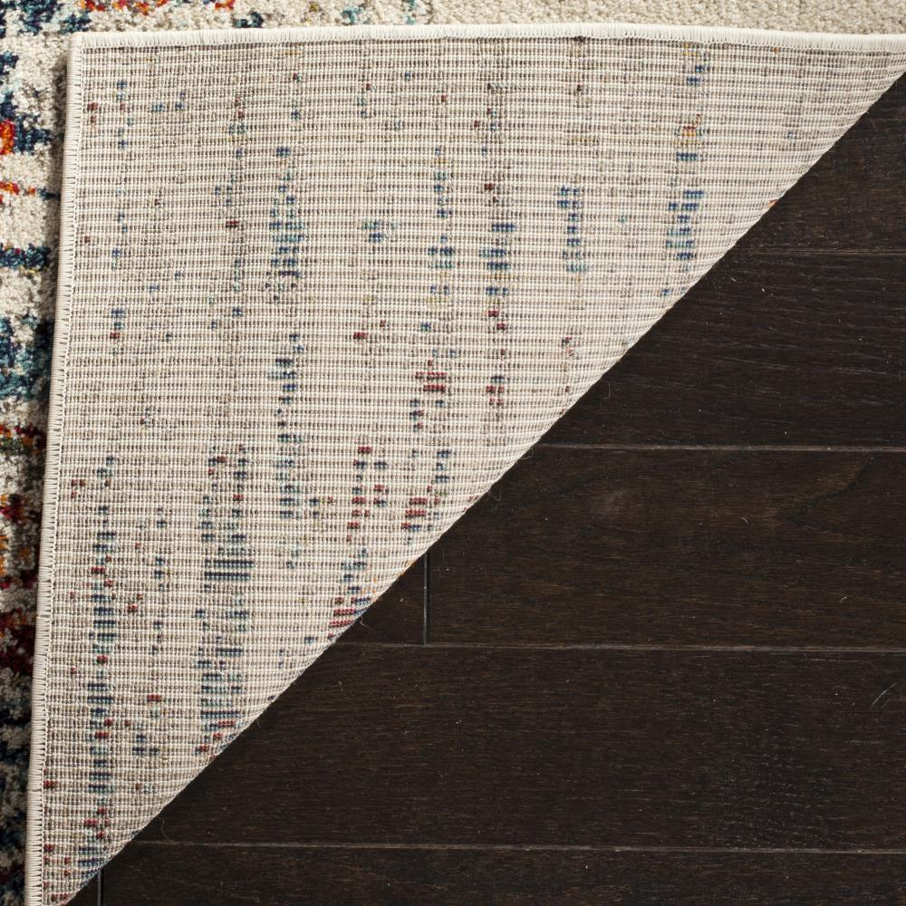 Monaco MNC208 Power Loomed Indoor Accent Rug - Ivory/Blue - 3'x5' - Safavieh