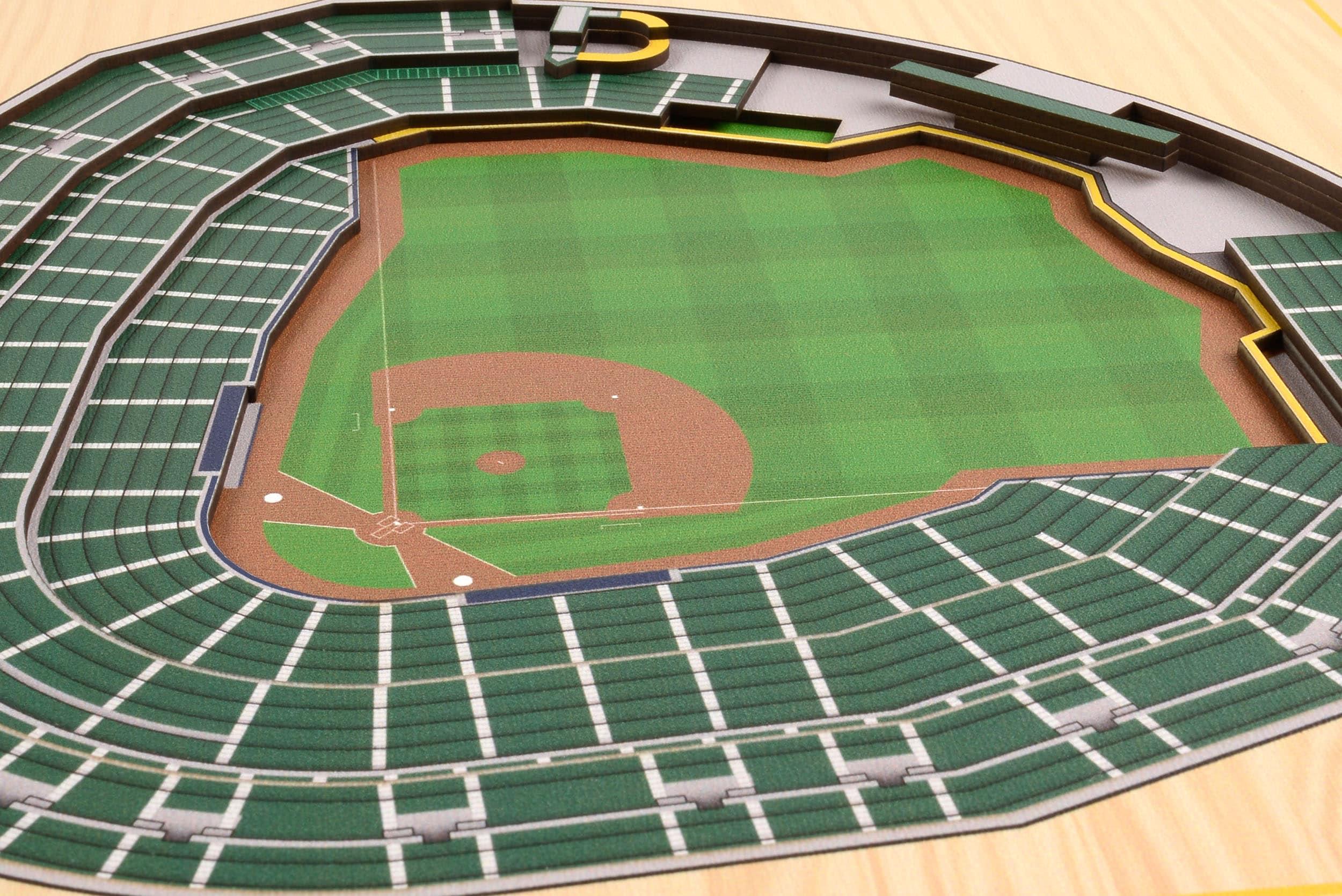 MLB Milwaukee Brewers 5-Layer Stadiumviews 3D Wall Art