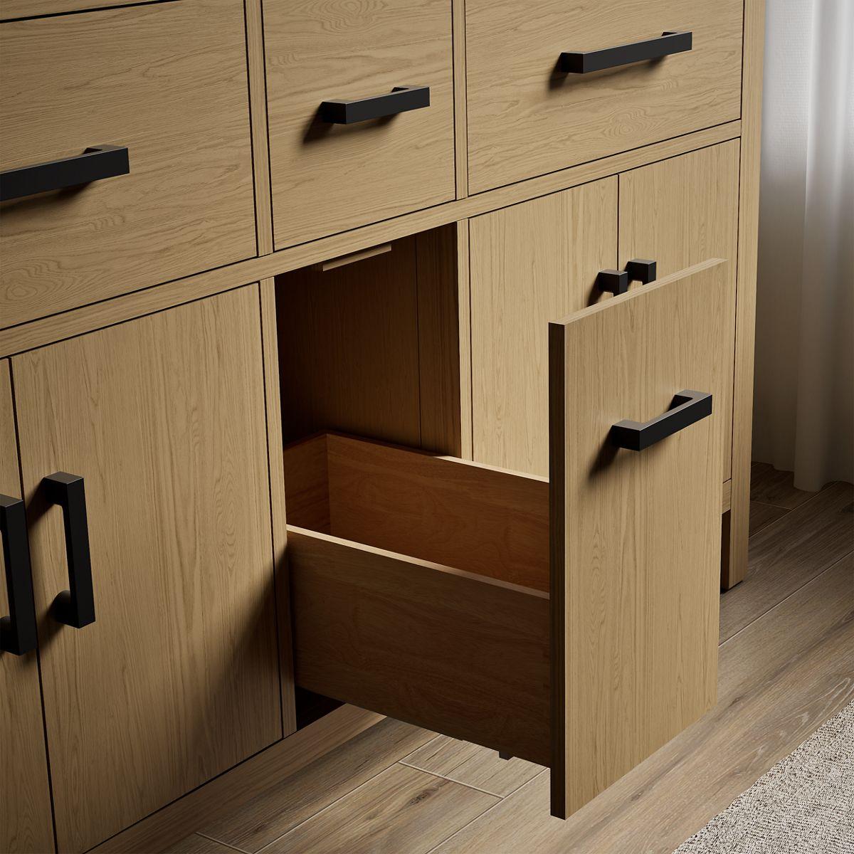 Kresla 60 In. Bathroom Vanity Cabinet With Sinks And Quartz Top