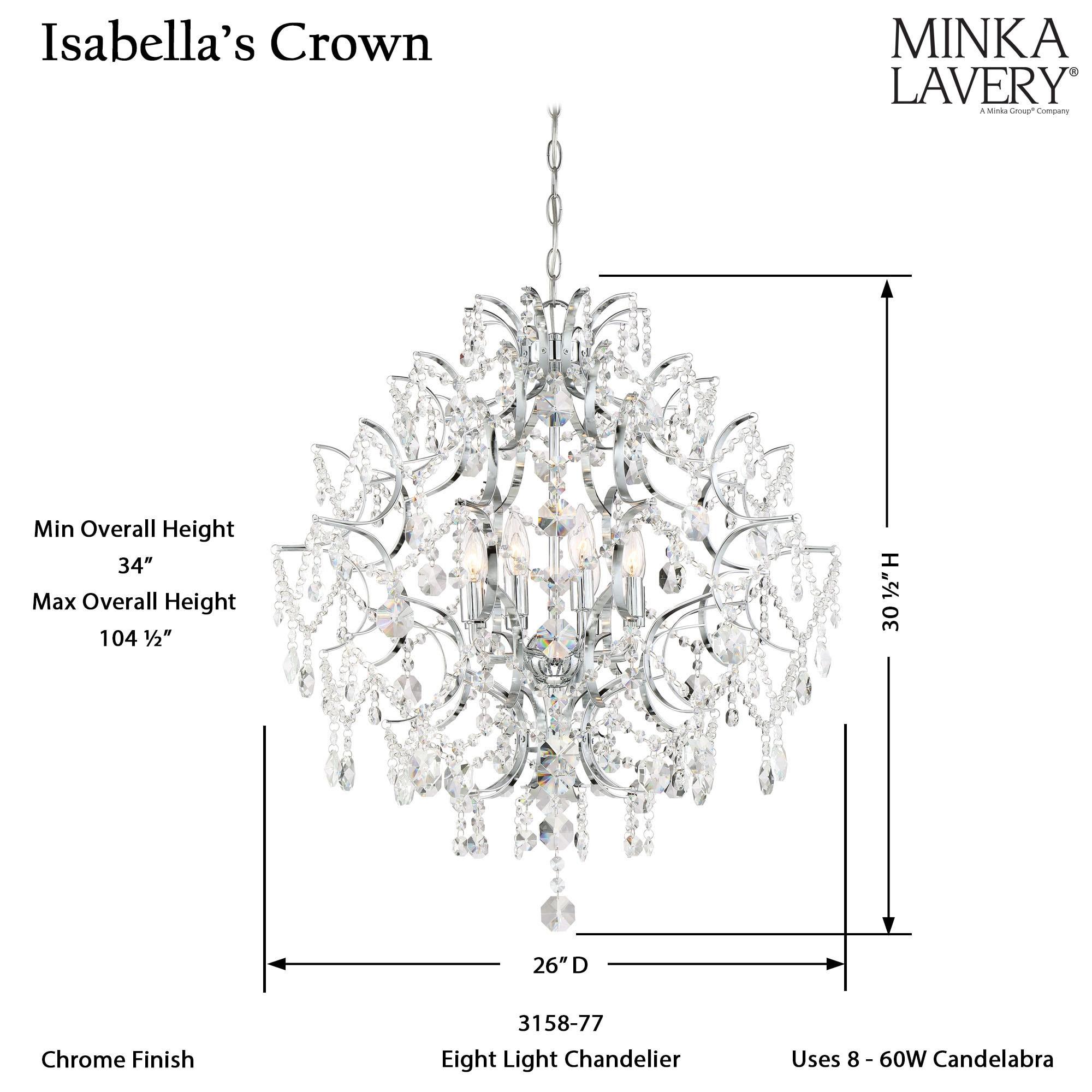 Minka Lavery Isabella's Crown 8 - Light Dimmable Chandelier