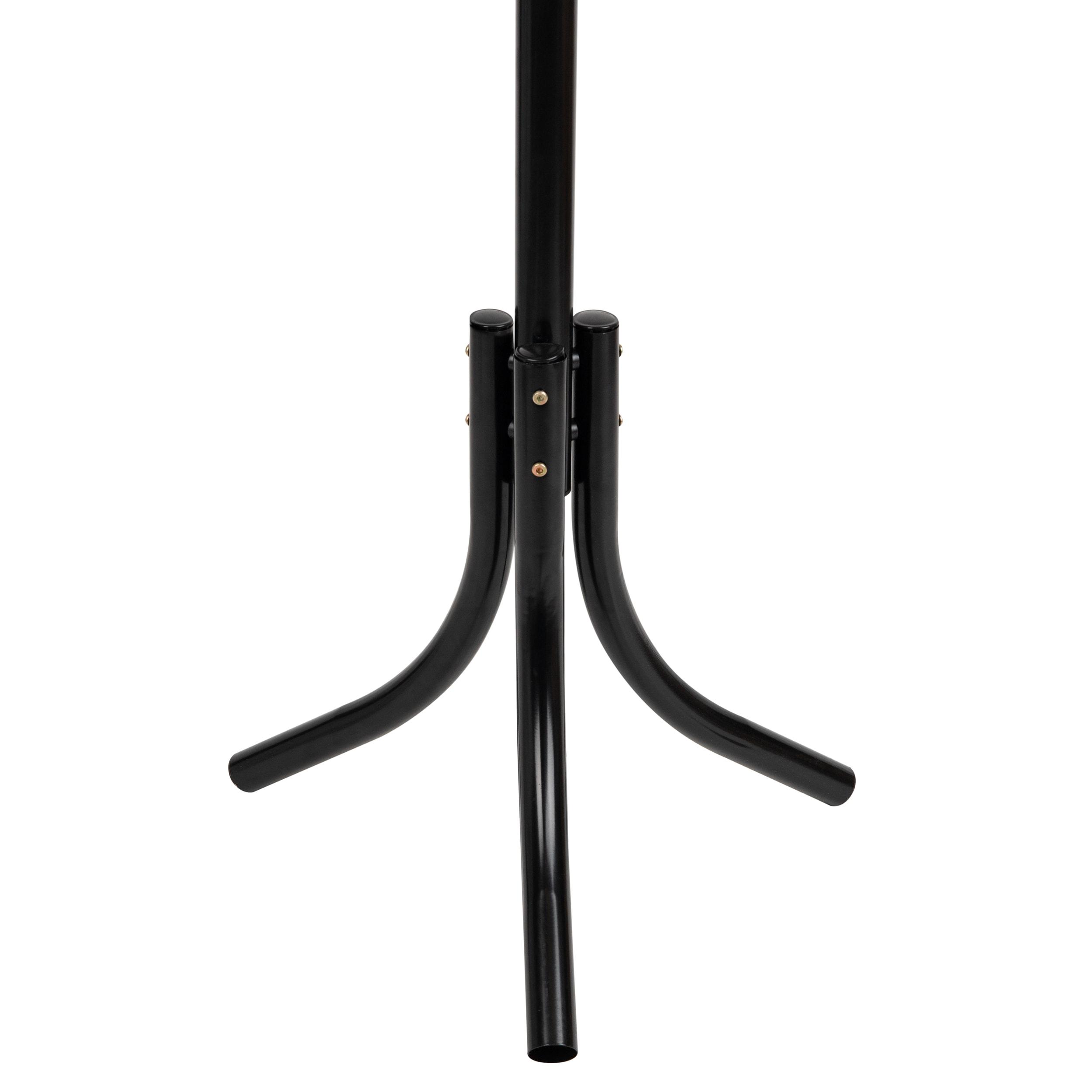 Mind Reader 3-Tier Standing Coat Rack, 11 Hooks, Black