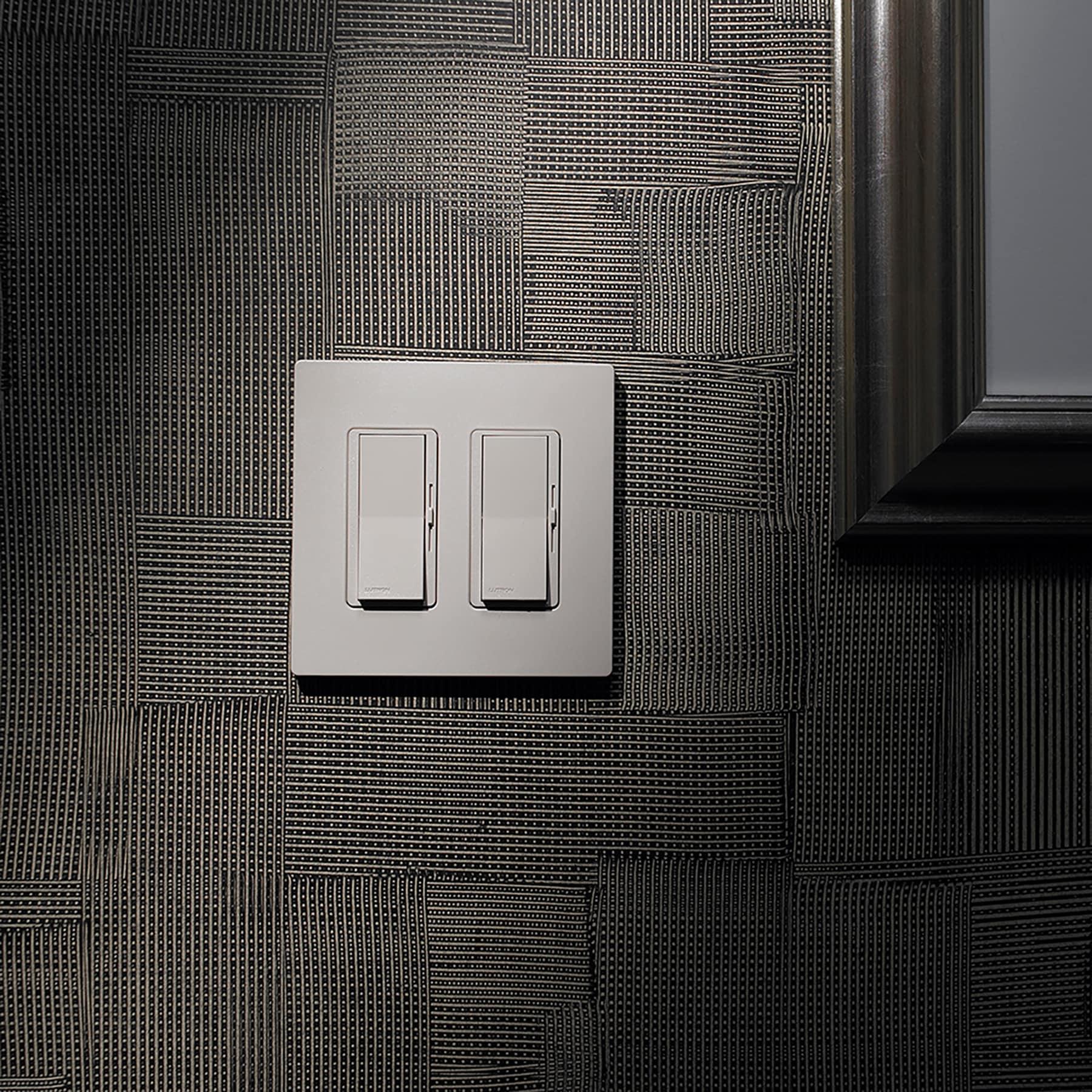 Brown Gloss 2-Gang Screwless Decorator Wallplate