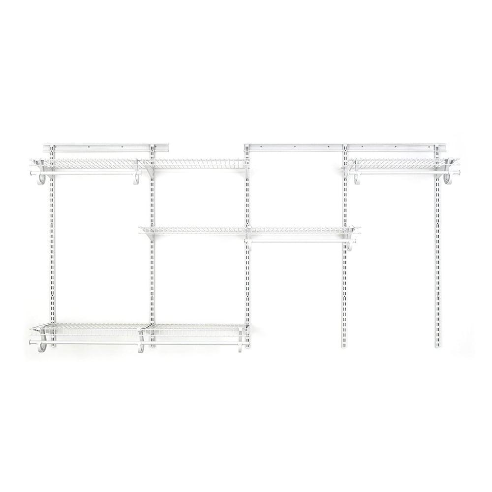 ShelfTrack 60" W - 96" W Closet System Starter Kit