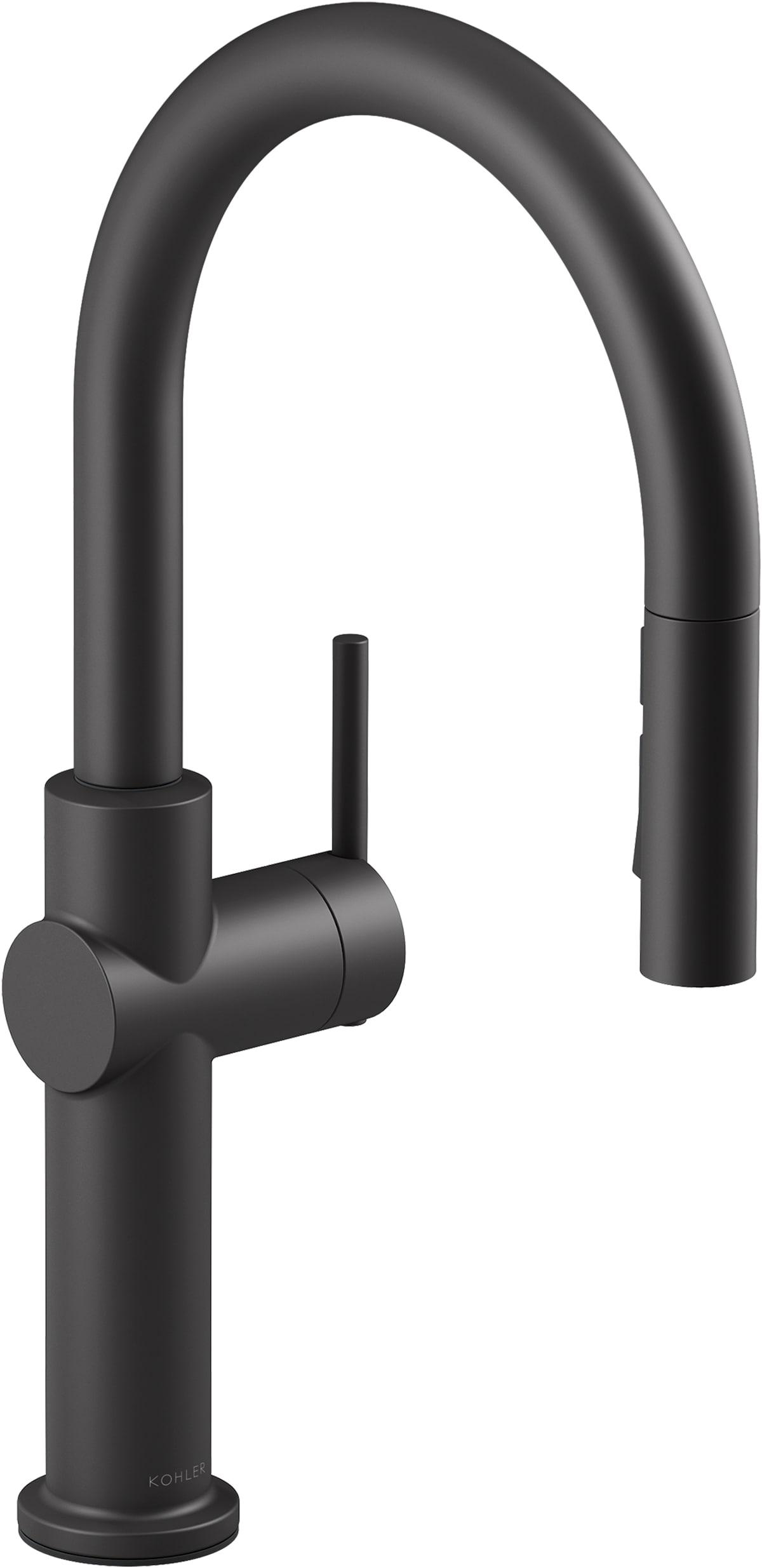 Kohler Crue Single Handle Pull Down Kitchen Faucet with Three-Function Pull Down Sprayer