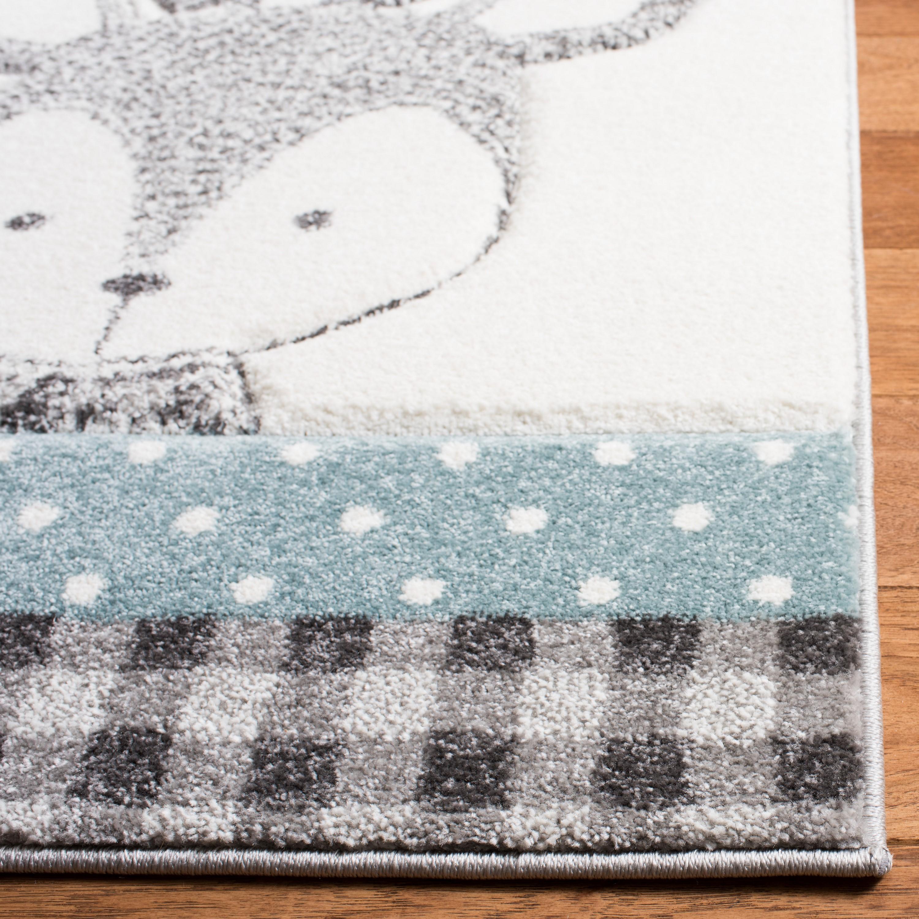 Carousel Kids  CRK188 Loomed Indoor Area Rug - Grey/Ivory - 2'x3' - Safavieh