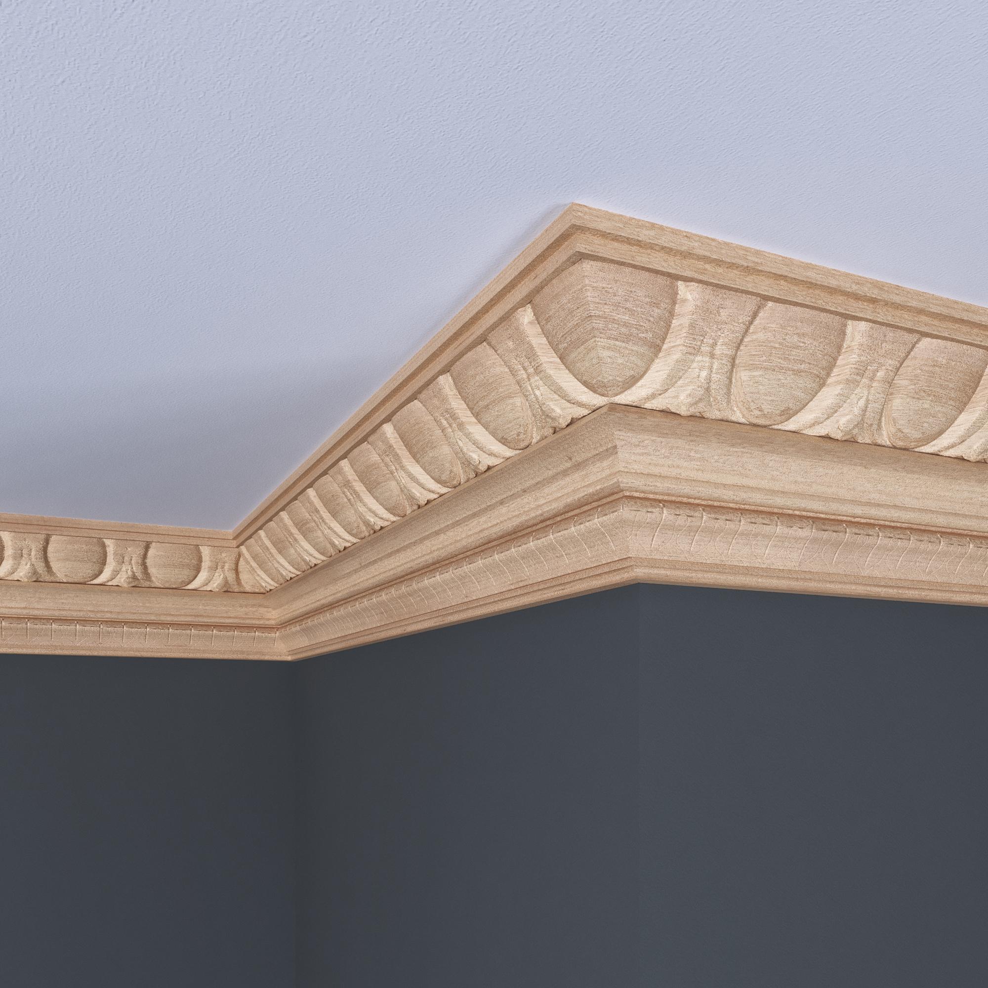 Ornamental Mouldings 96'' H x 4'' W x 0.5'' D Wood Crown