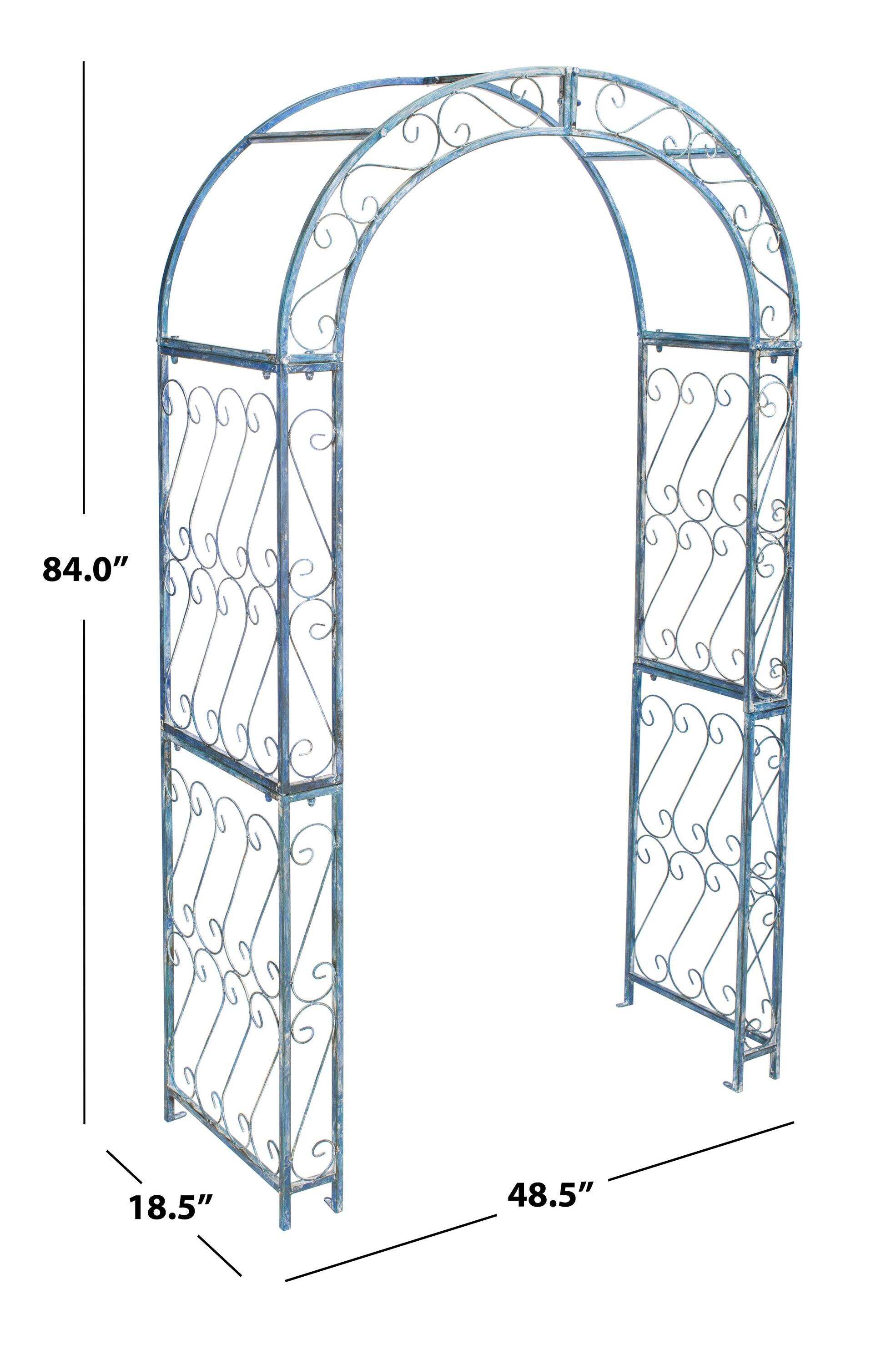 Alcott Hill® Afaan 48.5'' W x 18.5'' D Iron Arbor