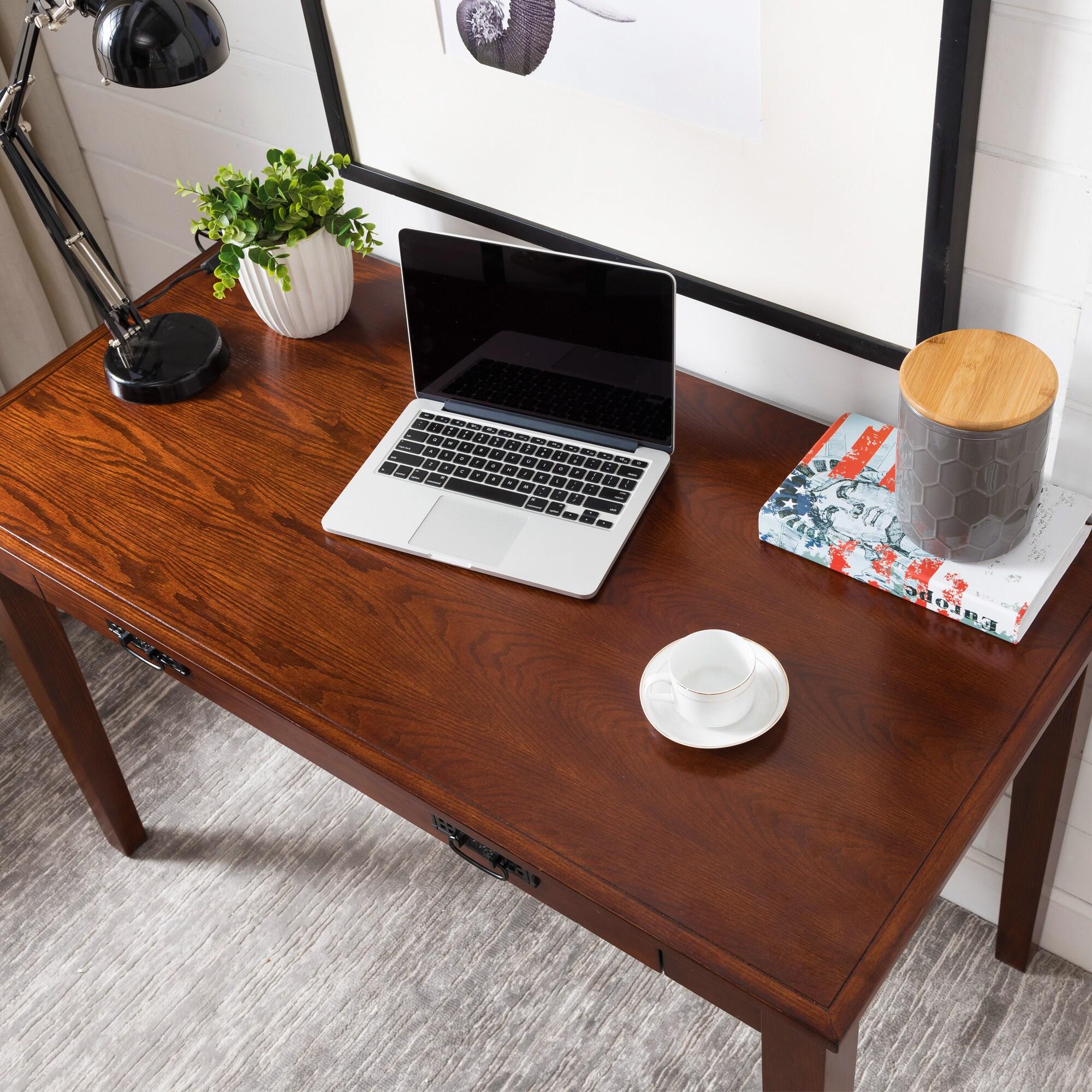 Leick Furniture Boulder Creek Mission Wood Laptop-Writing Desk in Cherry