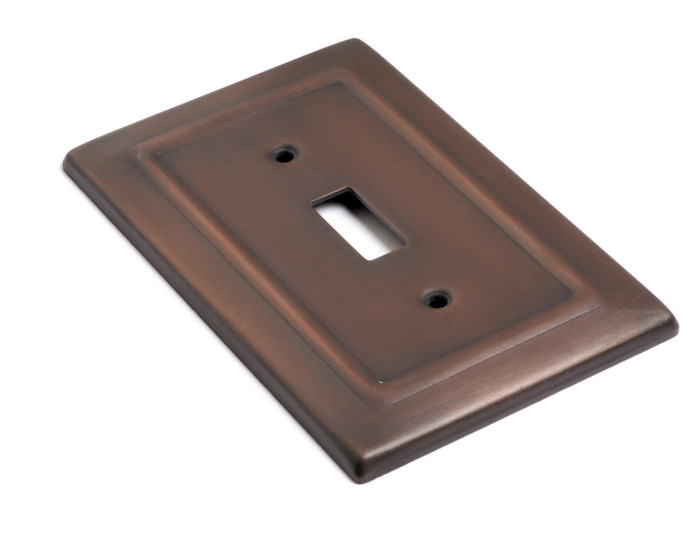 Monarch Abode Architectural 1-Gang Toggle Light Switch Standard Wall Plate (Set of 2)