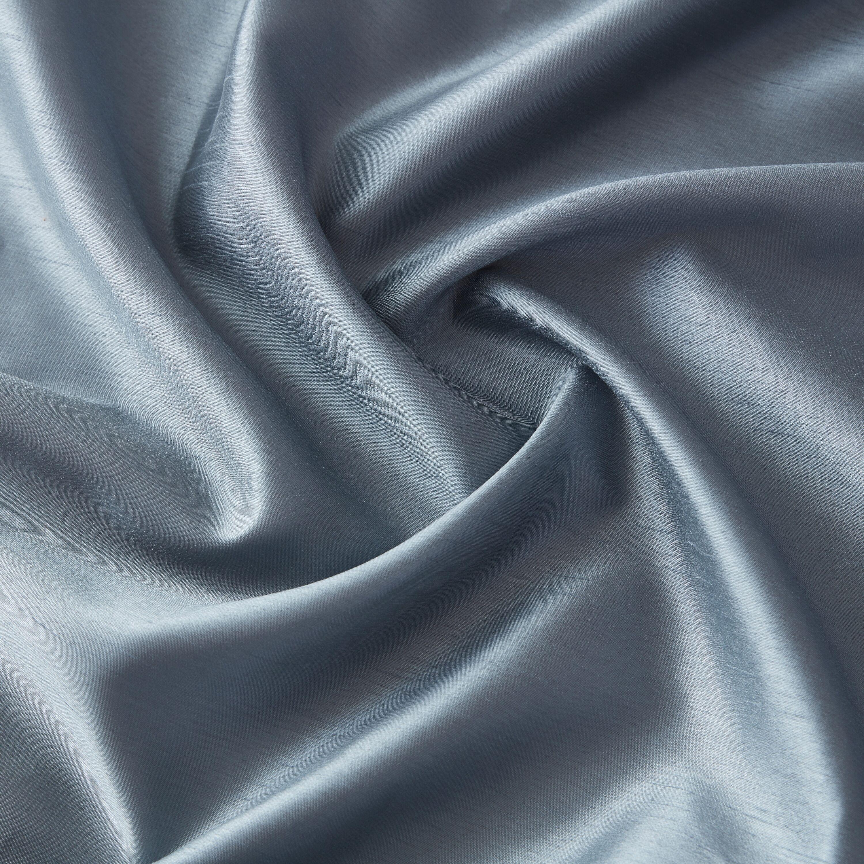 Dusty Blue Faux Silk Sheer Grommet Window Panels, 54 x 84 Inch