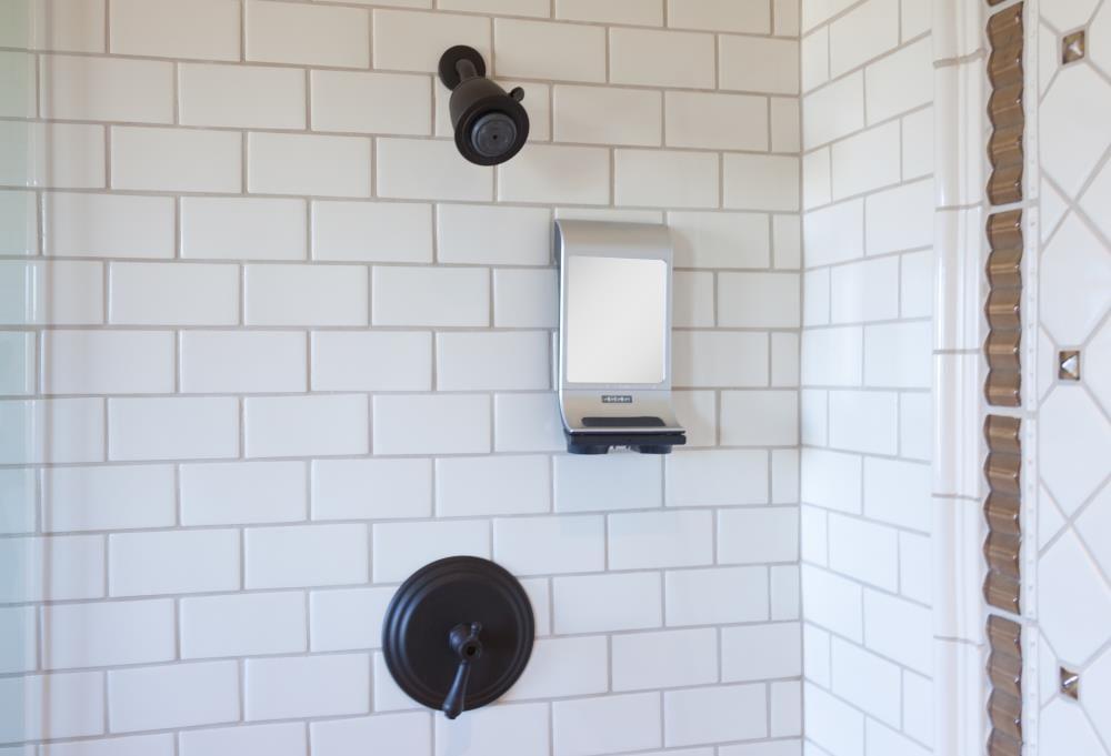 Zadro Fogless Lighted Shower Mirrors w/ Wall Mount & Bluetooth Speaker