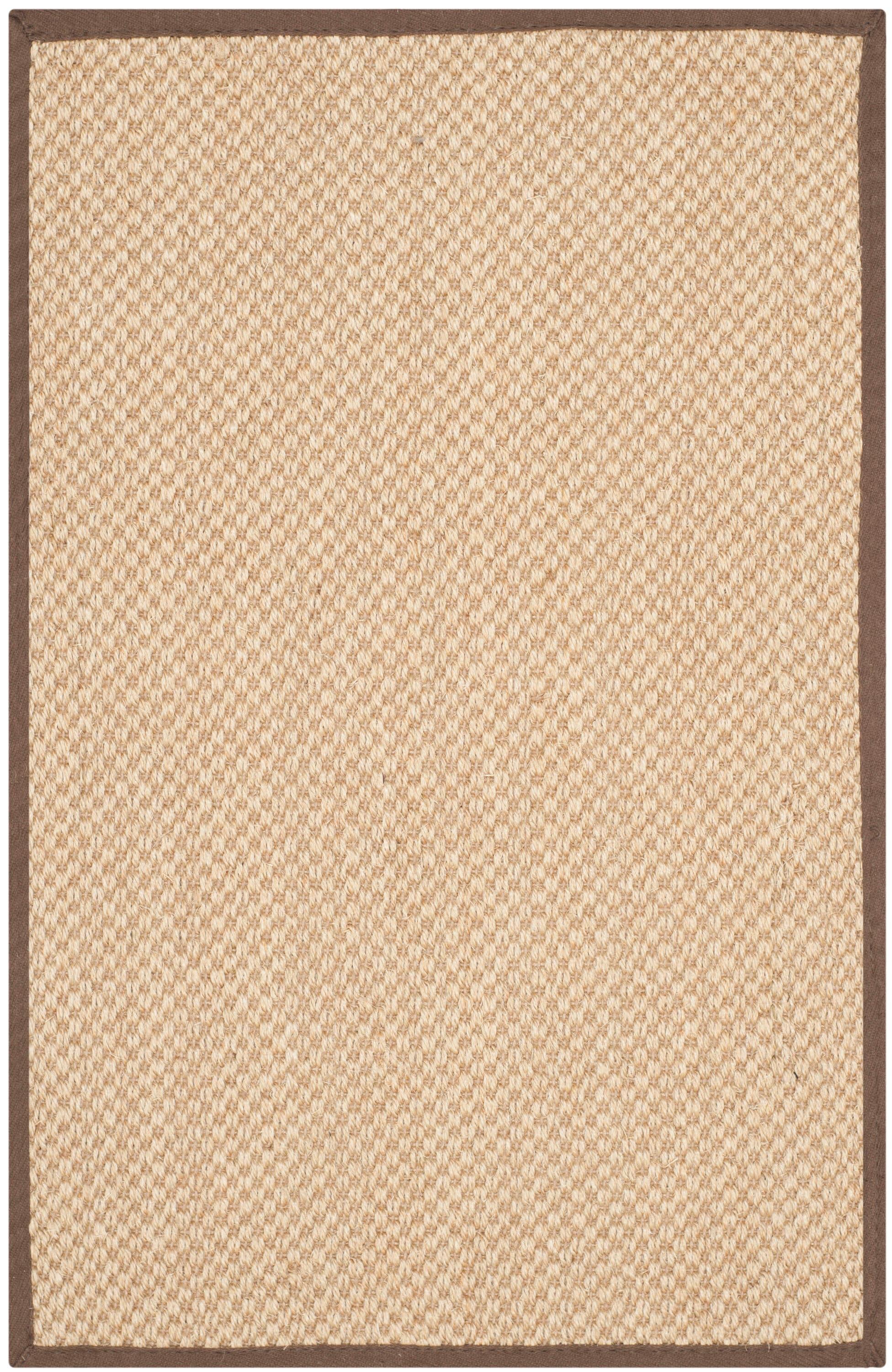 Natural Fiber NF141 Power Loomed Indoor Accent Rug - Maize/Brown - 2'x3' - Safavieh.