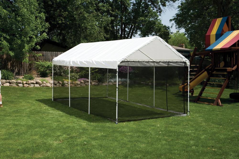 ShelterLogic MaxAP ShelterLogic Black Fabric Screen for Canopy