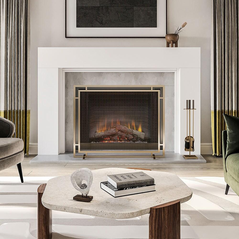 Modern Ember Modern Ember Harper Fireplace Tool Set - Includes Brush, Shovel, Fire Poker and Stand - Steel