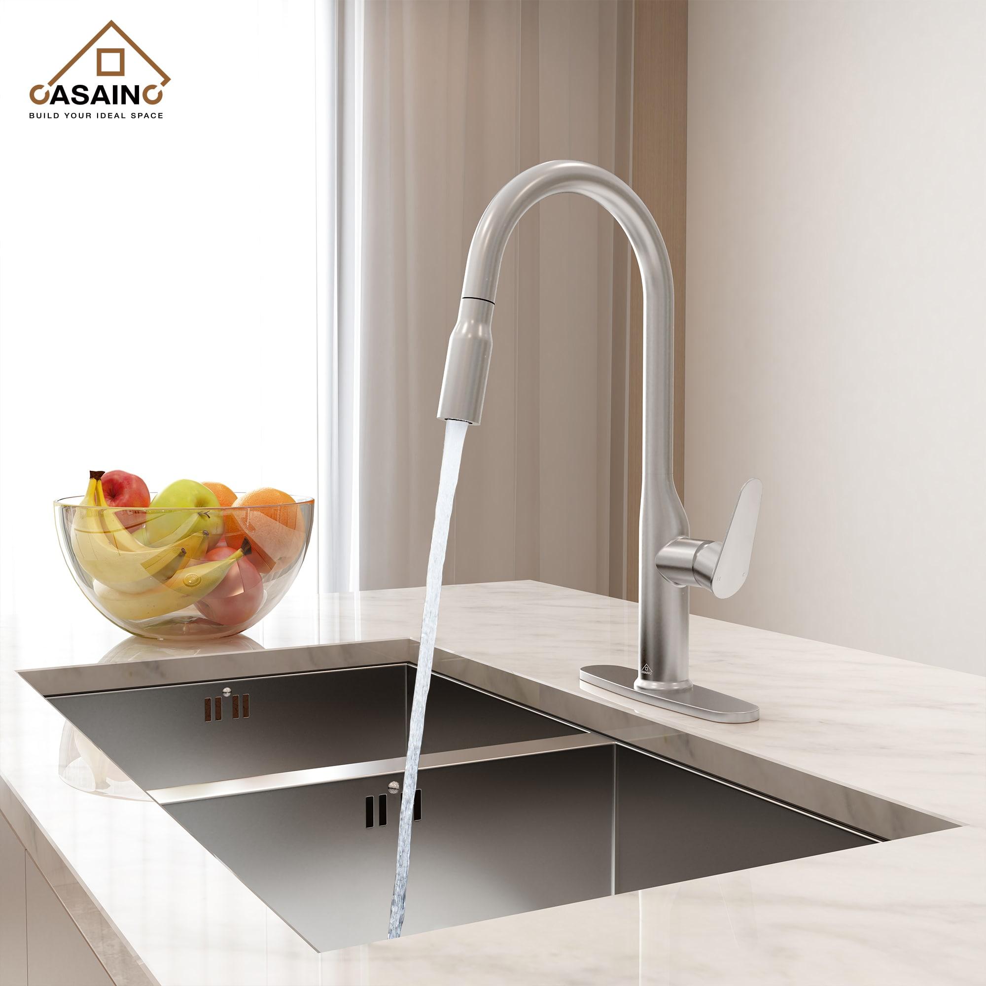 CASAINC CASAINC Single-Handle Pull-Down Kitchen Faucet Single Hole Faucet CA-D4171-BN