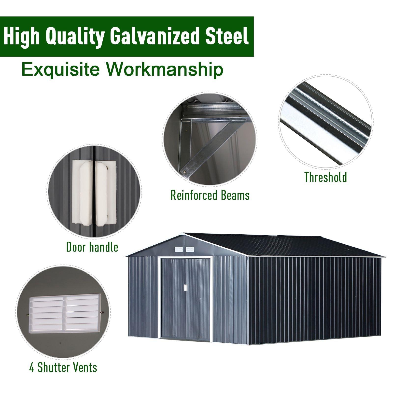 Outsunny Metal Storage Shed