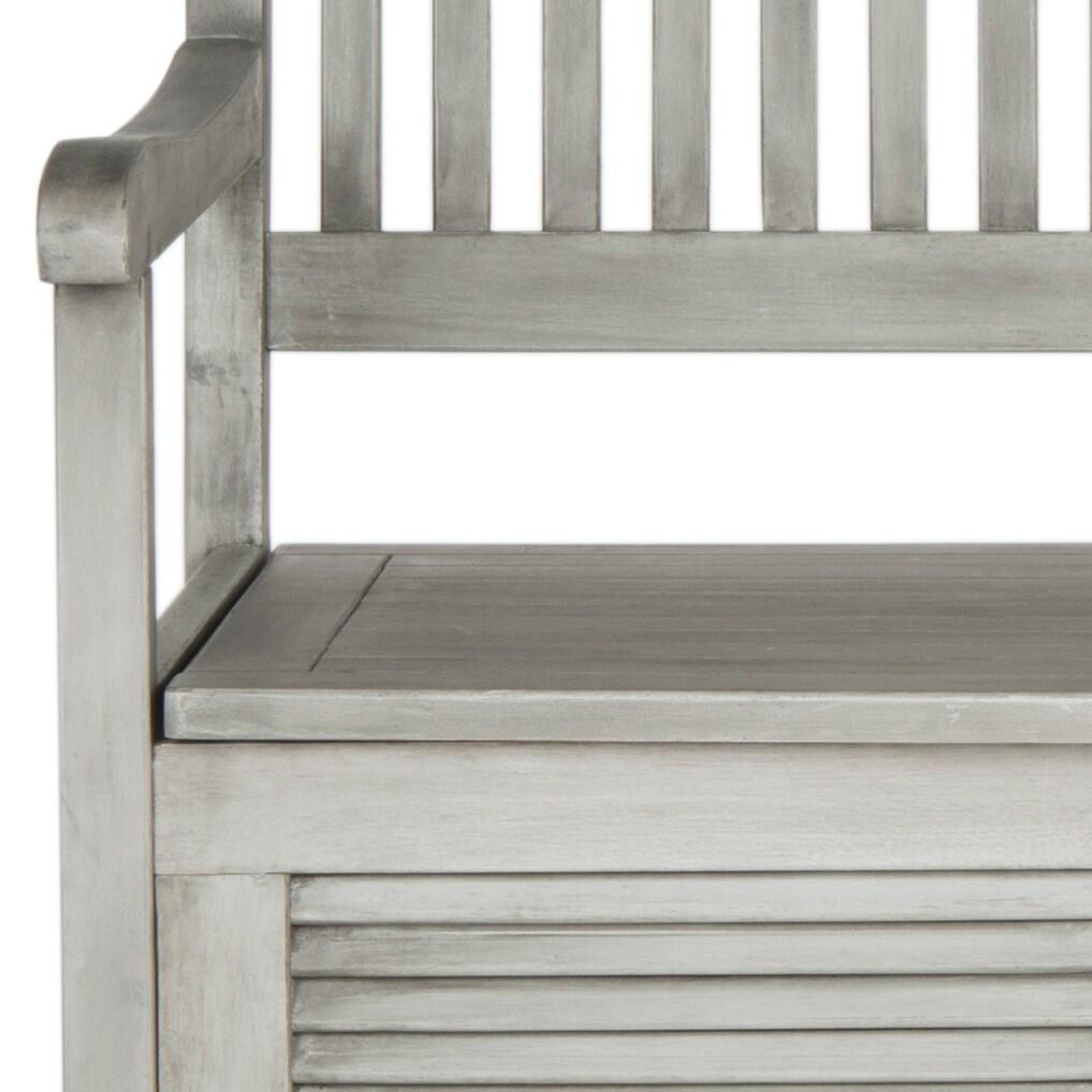 Brisbane Bench - Outdoor - PAT7017 - Grey - Safavieh