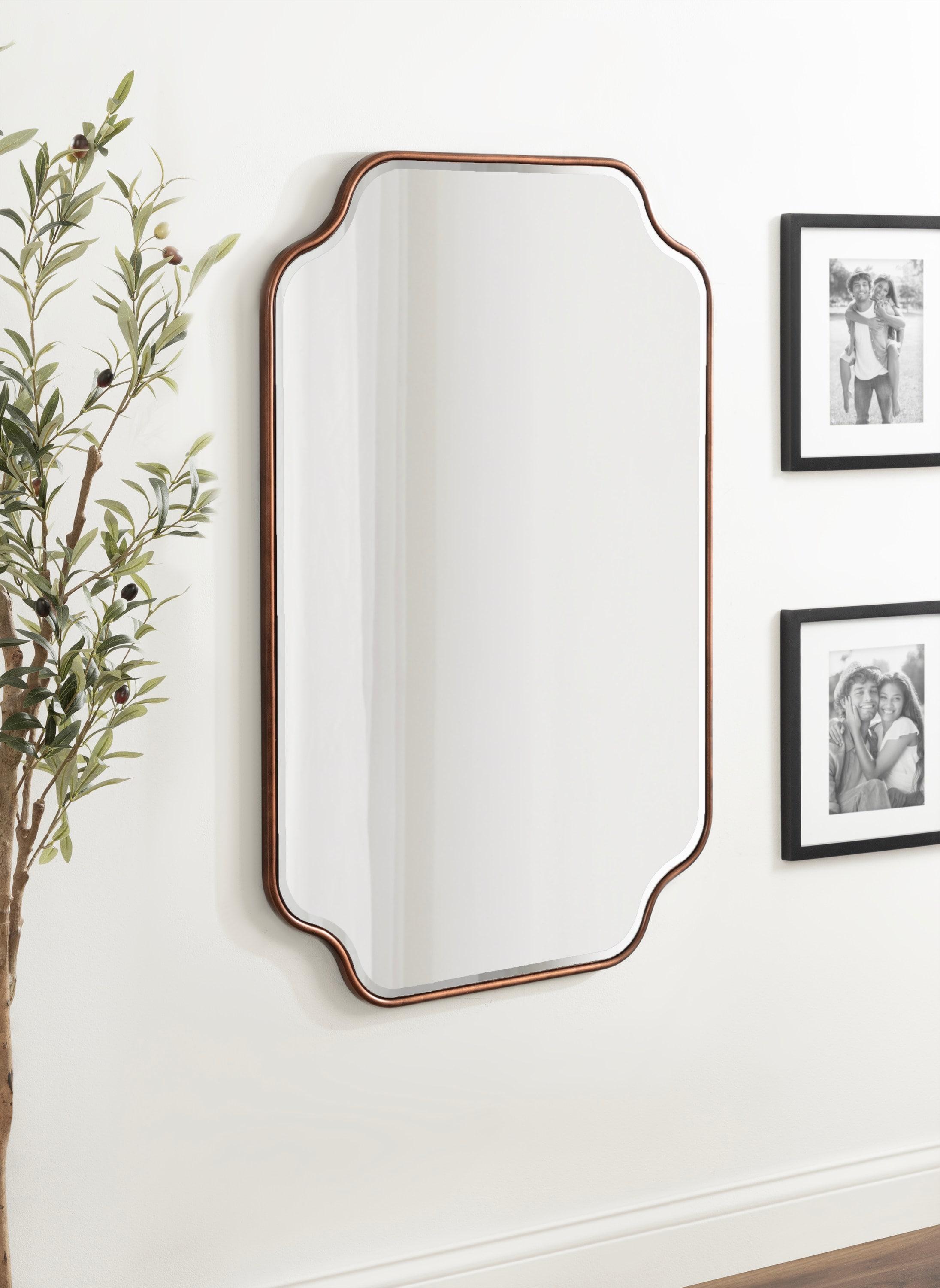 Kate & Laurel All Things Decor 24"x36" Plumley Framed Wall Mirror Bronze