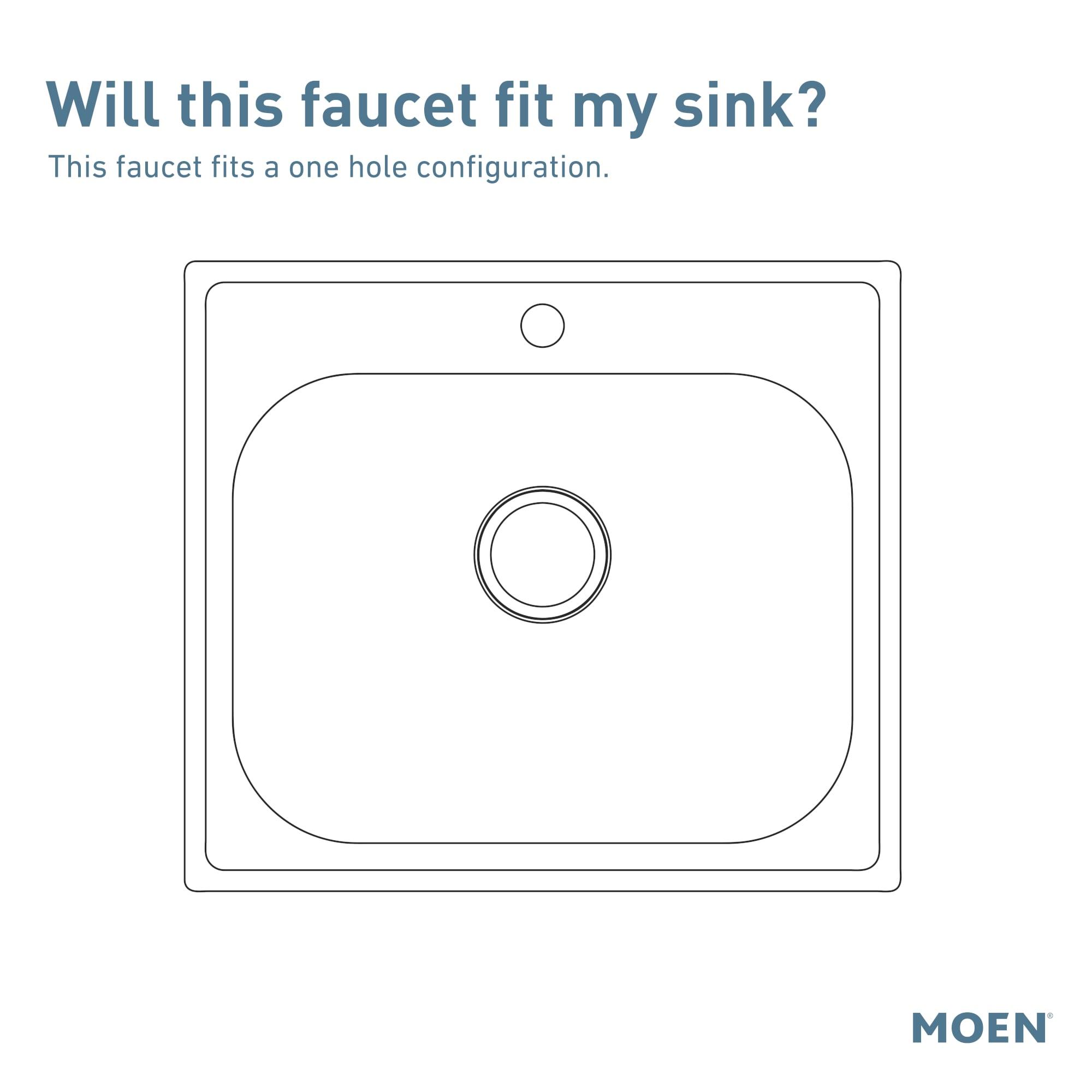 Moen Weymouth One-Handle Pull Down Single Handle Kitchen Faucet with Power Boost