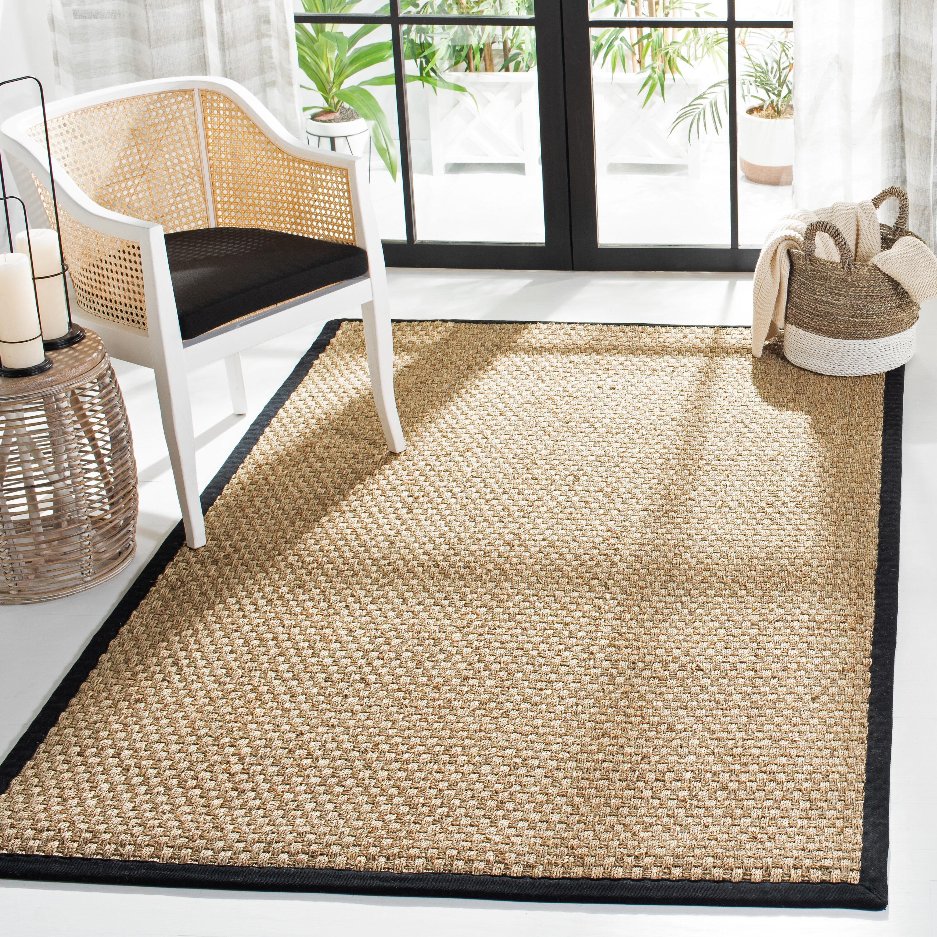 Natural Fiber NF114 Power Loomed Indoor Accent Rug - Natural/Black - 3'x5' - Safavieh.