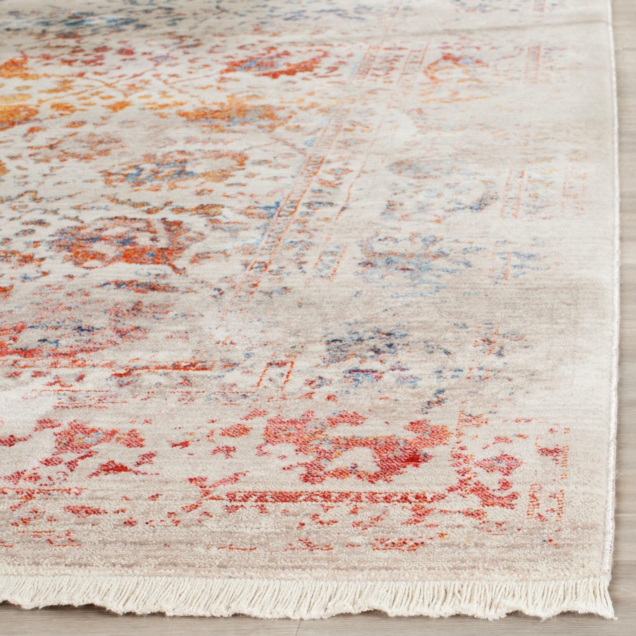Vintage Persian VTP409 Power Loomed Indoor Runner Rug - Light Grey/Multi - 2'2"x10' - Safavieh.