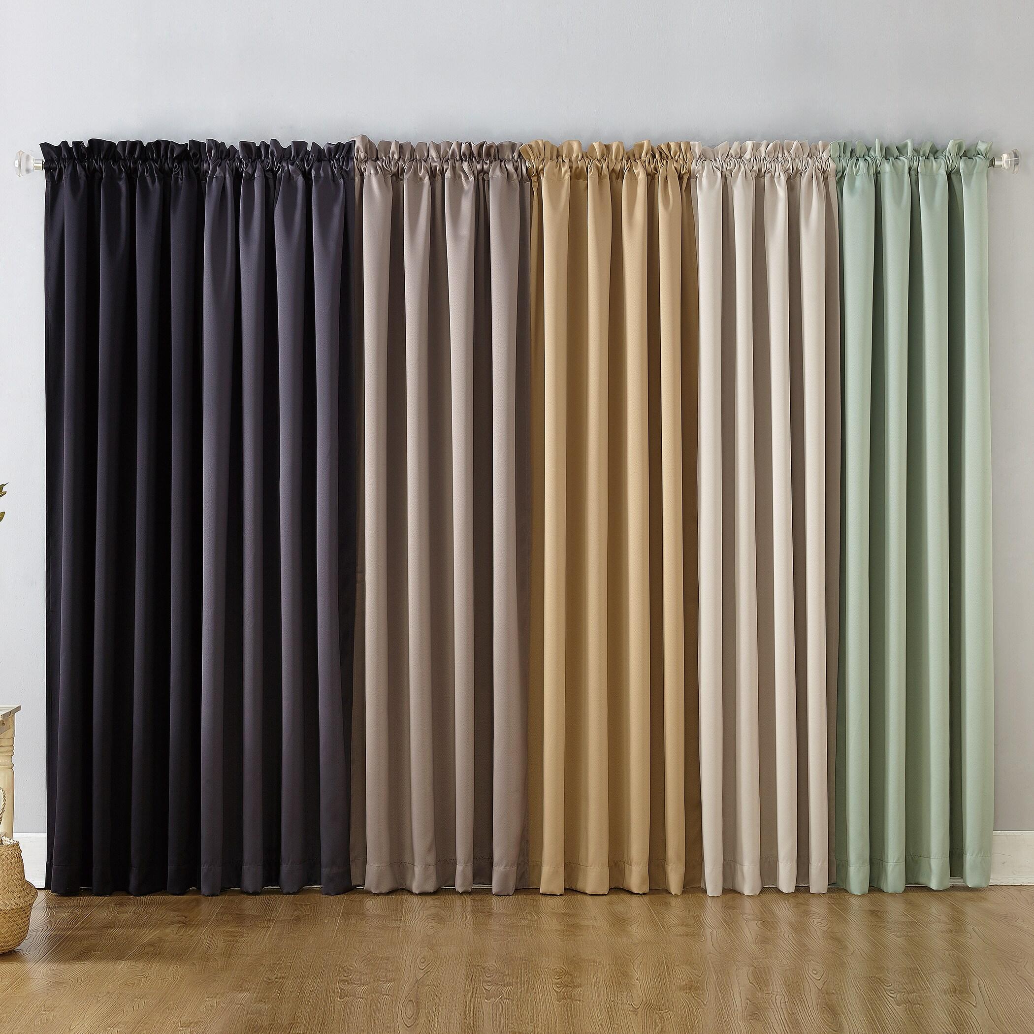 Sun Zero Oslo Theater Grade Extreme 100% Blackout Rod Pocket Curtain Panel