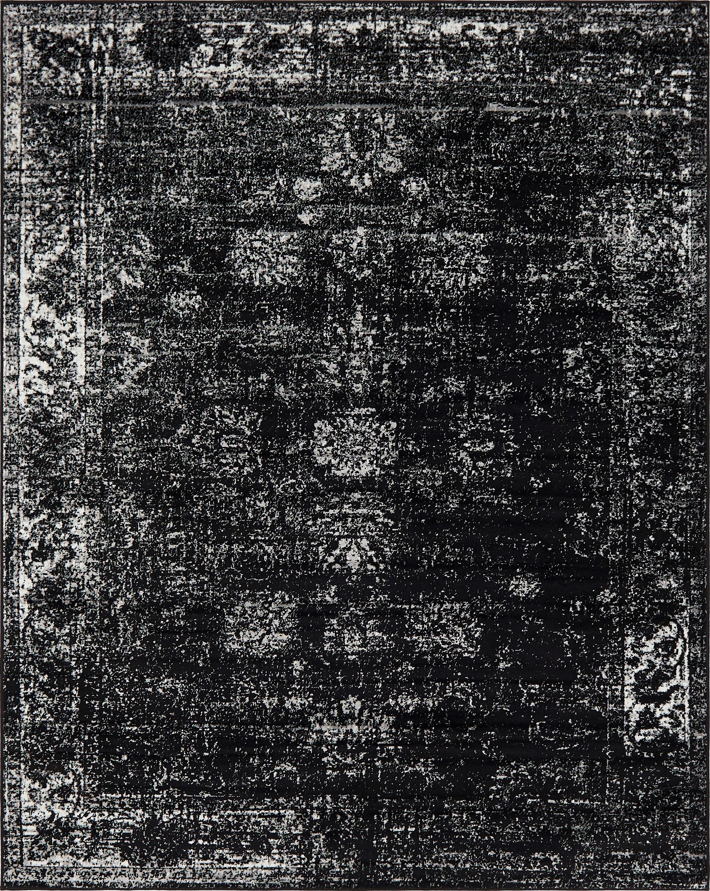 Unique Loom 9' 0 x 12' 0 Sofia Casino Black Area Rug