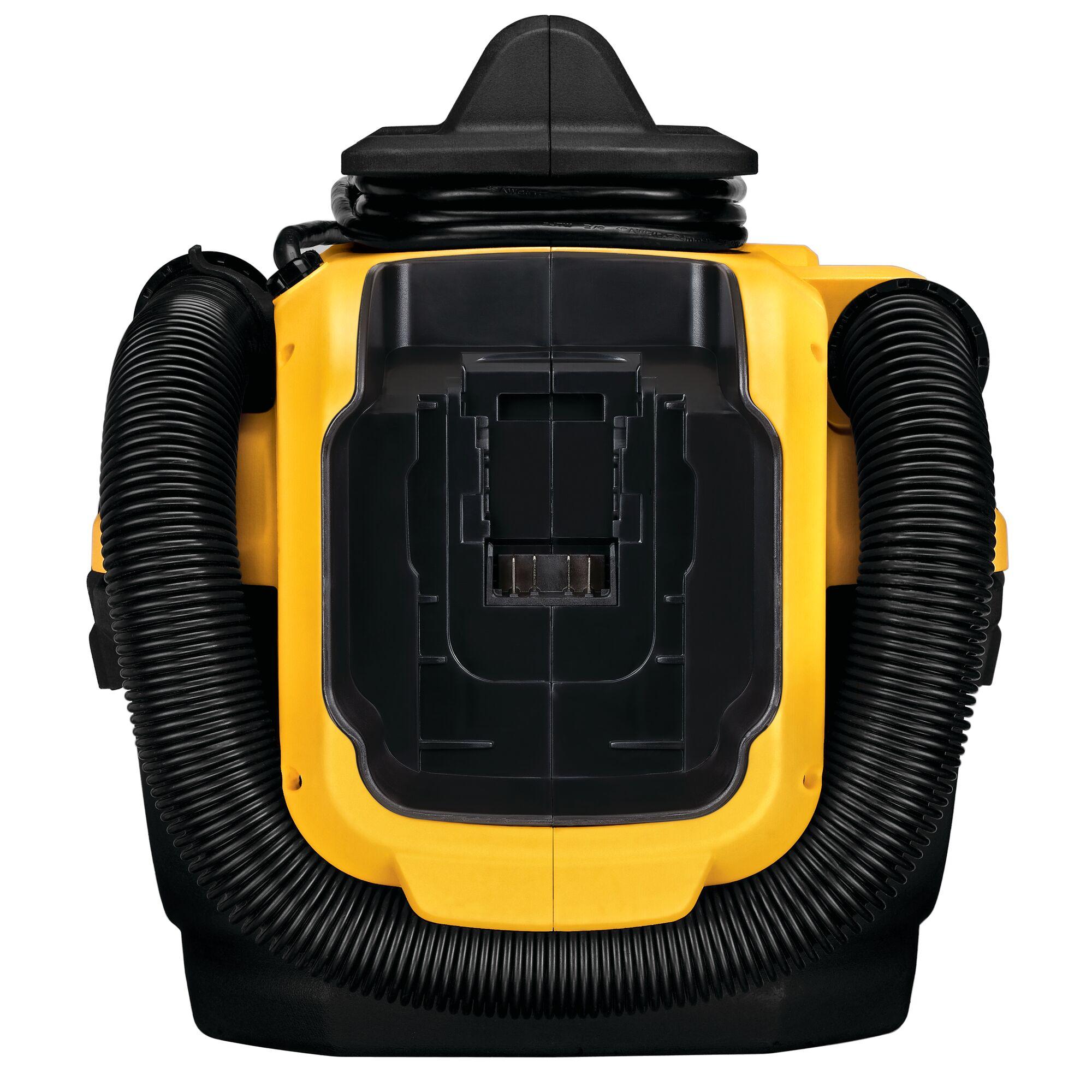 Yellow and Black Cordless Wet-Dry Handheld Vacuum with HEPA Filter