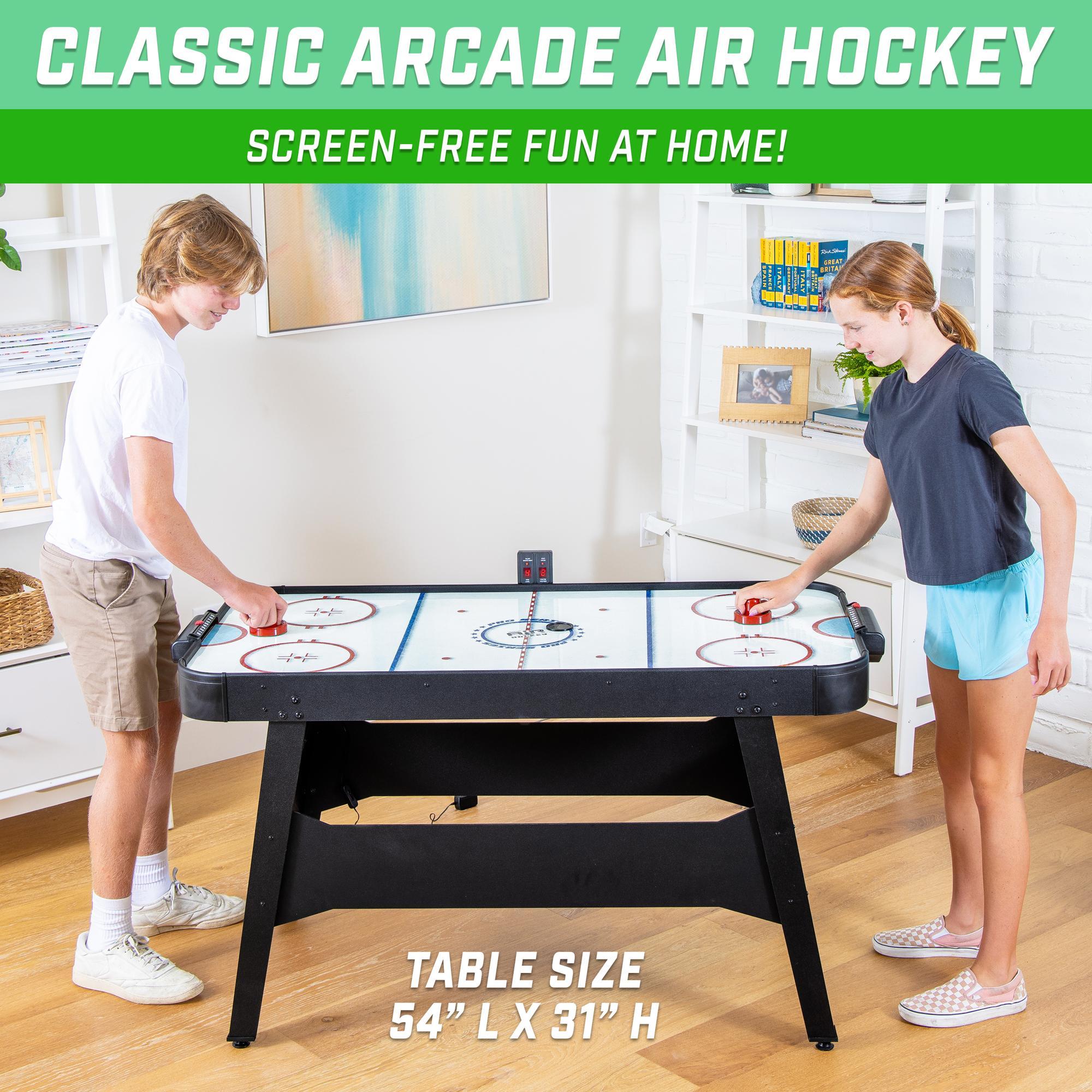 GoSports GoSports 54 Inch Air Hockey Arcade Table for Kids & Adults - Black