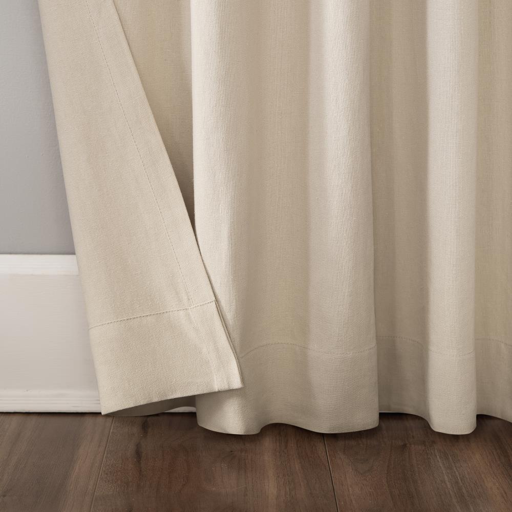 Scott Living Renato Linen Blend Semi-Sheer Back Tab Curtain Panel