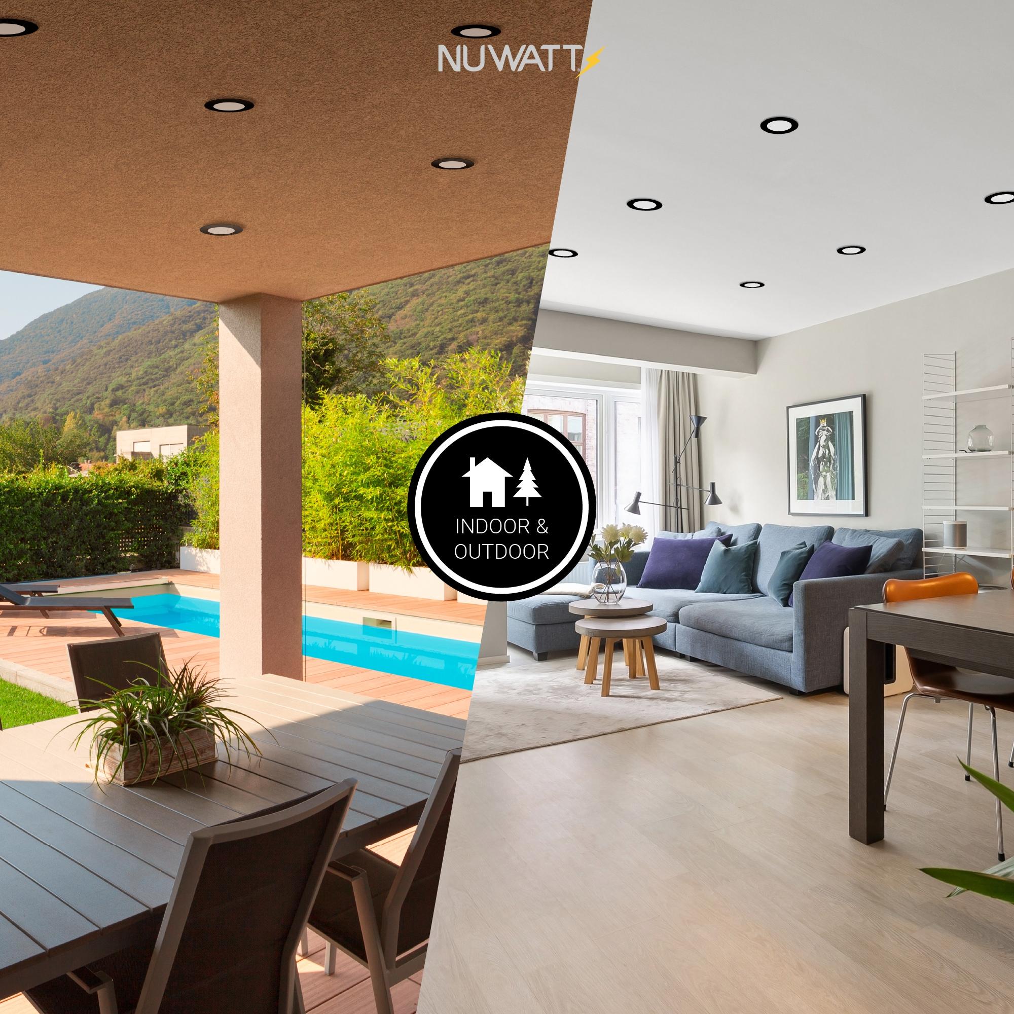 Panel Downlight 6'' Selectable Color Temperature Dimmable Air-Tight IC Rated LED Canless Recessed Lighting Kit