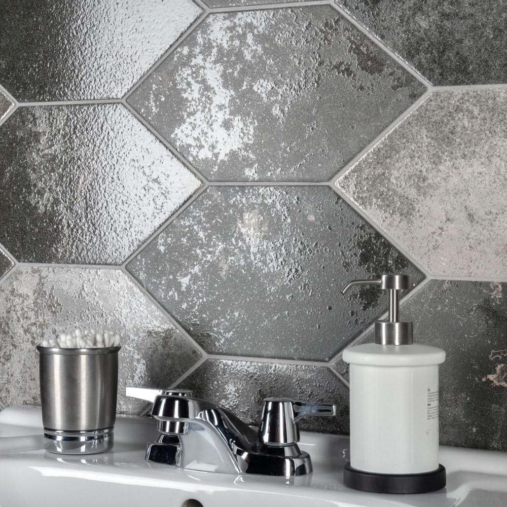 Merola Tile Magma 7" x 13" Porcelain Stone Look Wall & Floor Tile