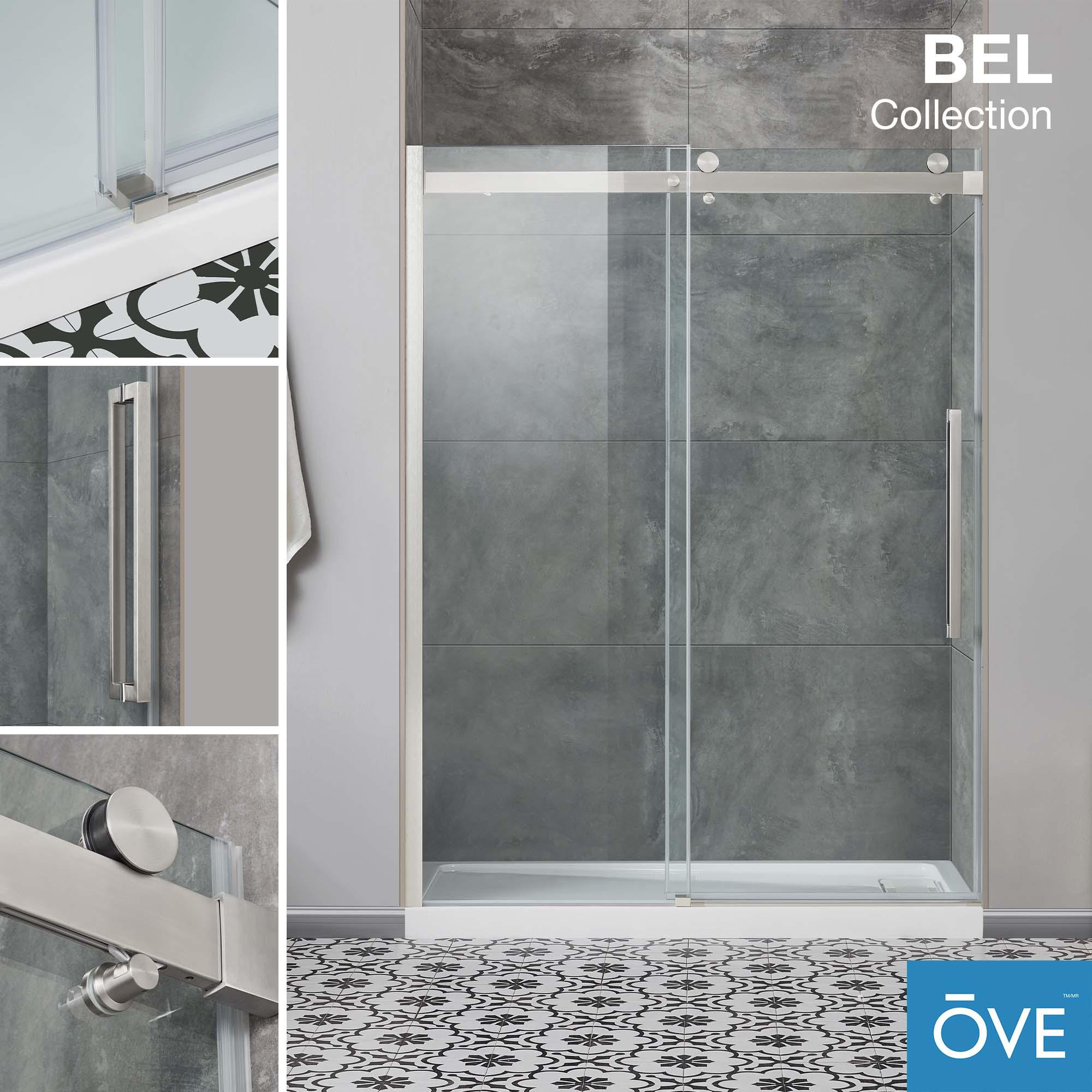 OVE Decors Bel Soft Close2-Piece 32" x 60" x 81" Base/Door Rectangular Alcove Shower Kit