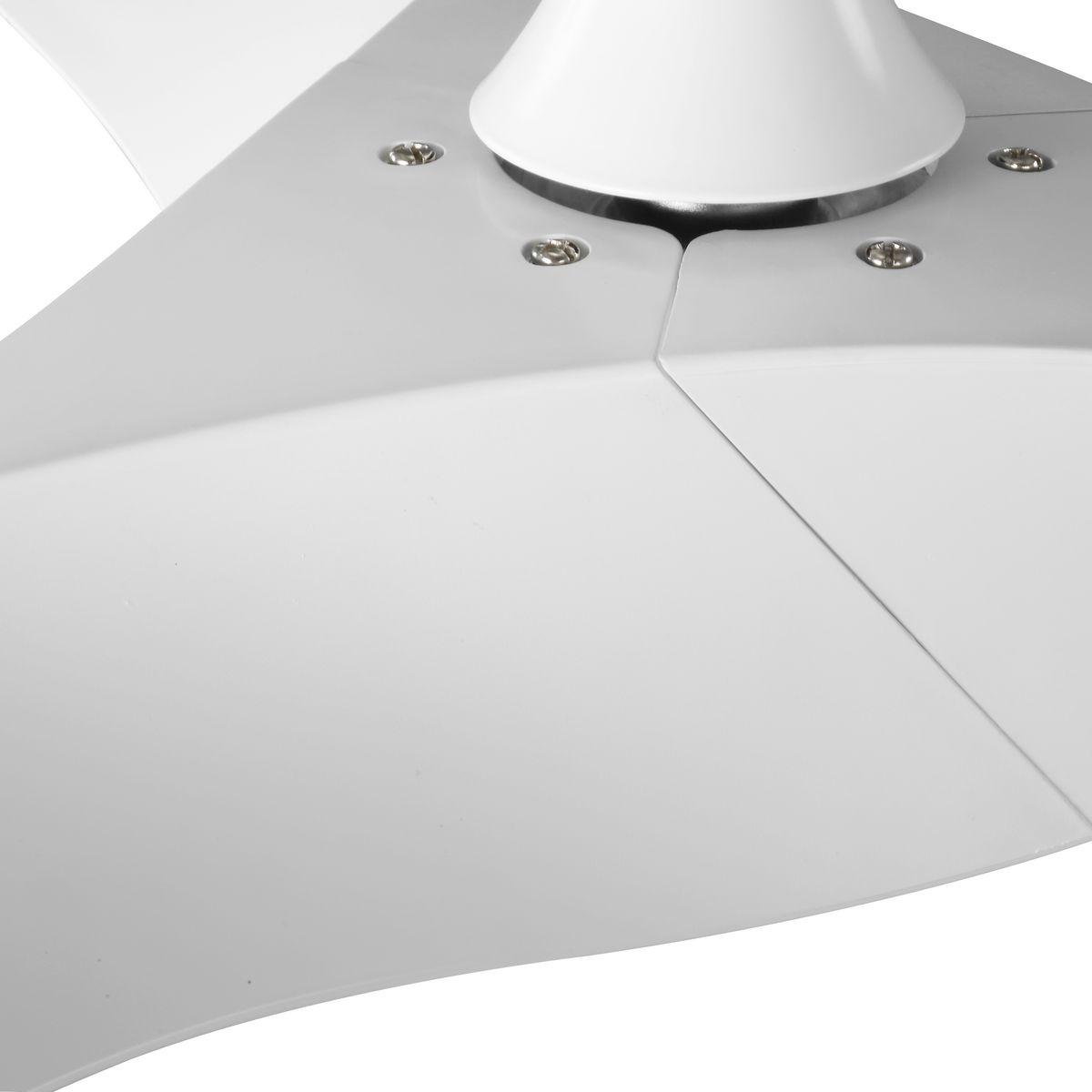 Ryne Collection 52" 3-Blade Matte White LED Transitional Indoor/Outdoor DC Ceiling Fan