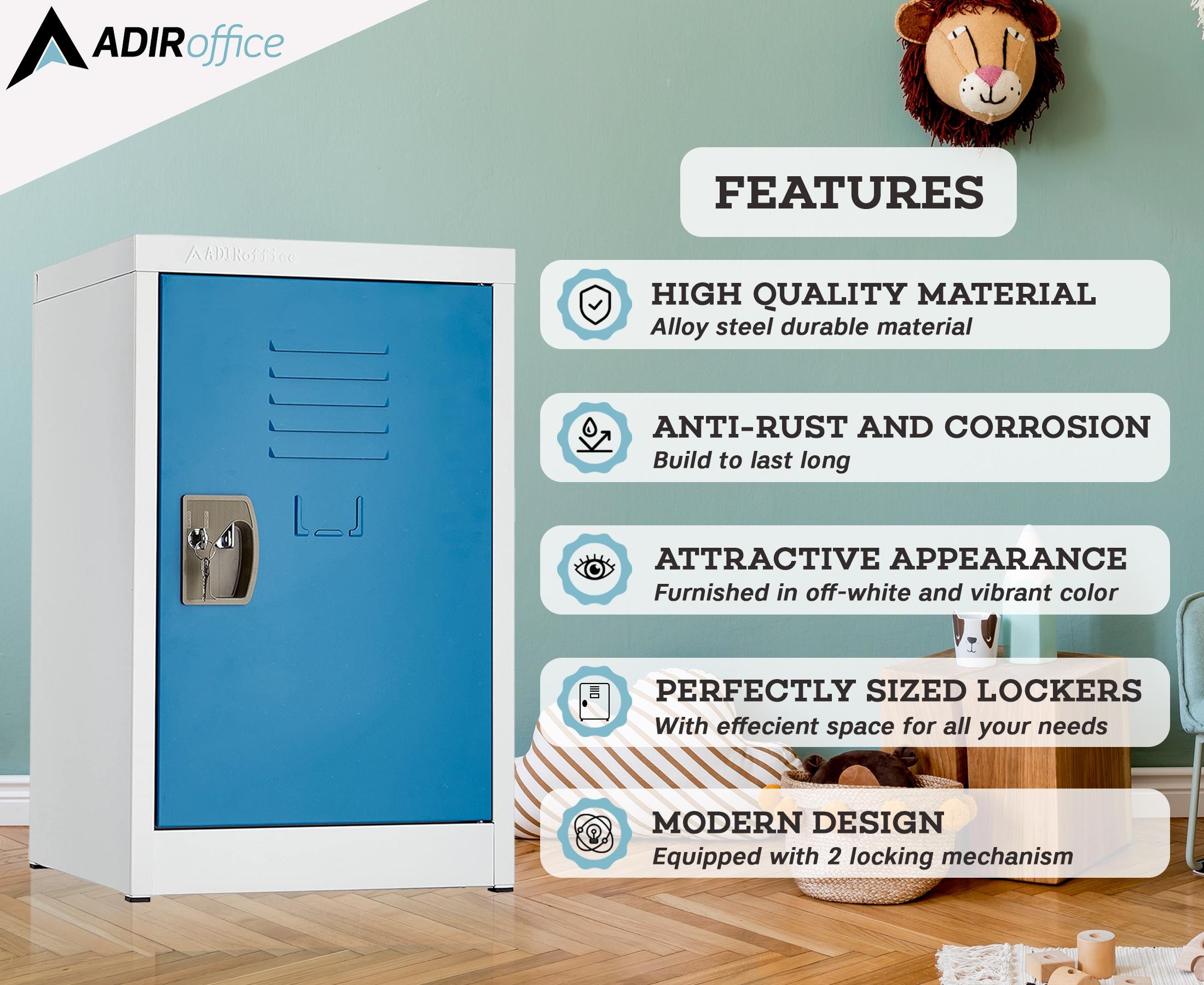 AdirOffice Steel 1-Tier School and Home Storage Locker