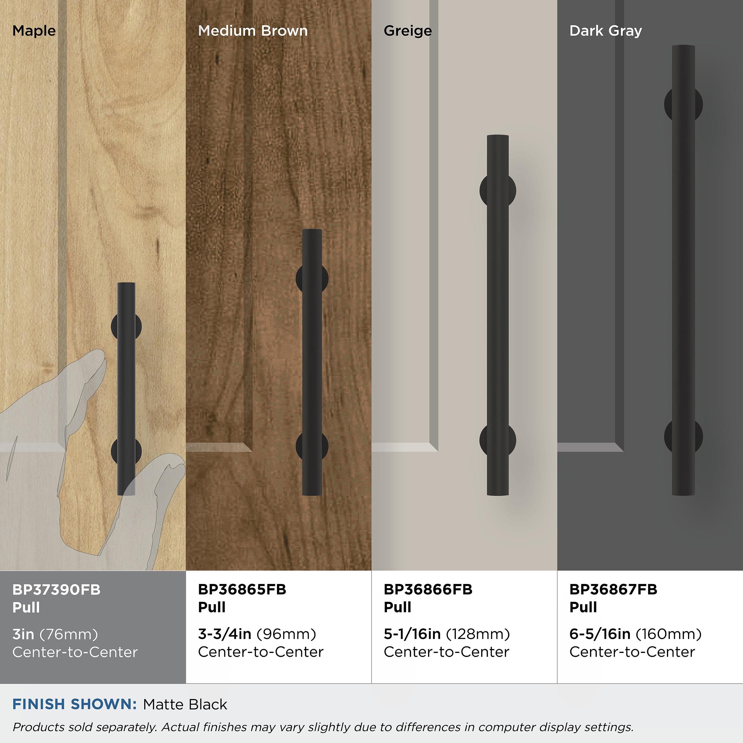 Radius 3 in (76 mm) Center-to-Center Cabinet Pull