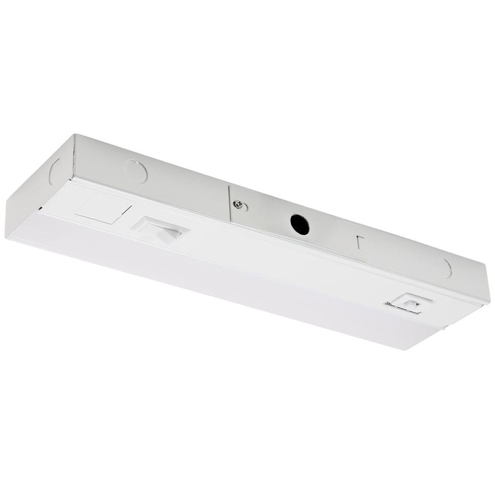 Maxxima 12 in. Hardwired LED Under Cabinet Light - 300 Lumens, 3 CCT, Color Temperature Slide Control, 3000K/4000K/5000K, White, on/off Switch, ETL Listed