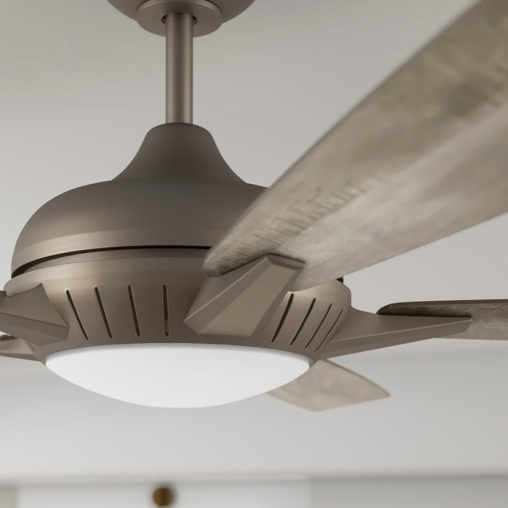 Minka Aire 60" Dyno 5 - Blade LED Smart Standard Ceiling Fan with Remote Control and Light Kit Included