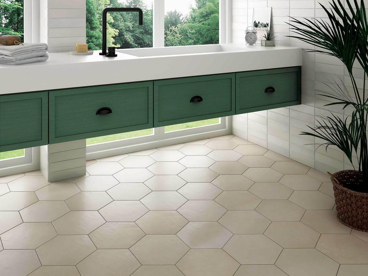 Makoto 18 Pieces - Matte Hexagon Porcelain Tile