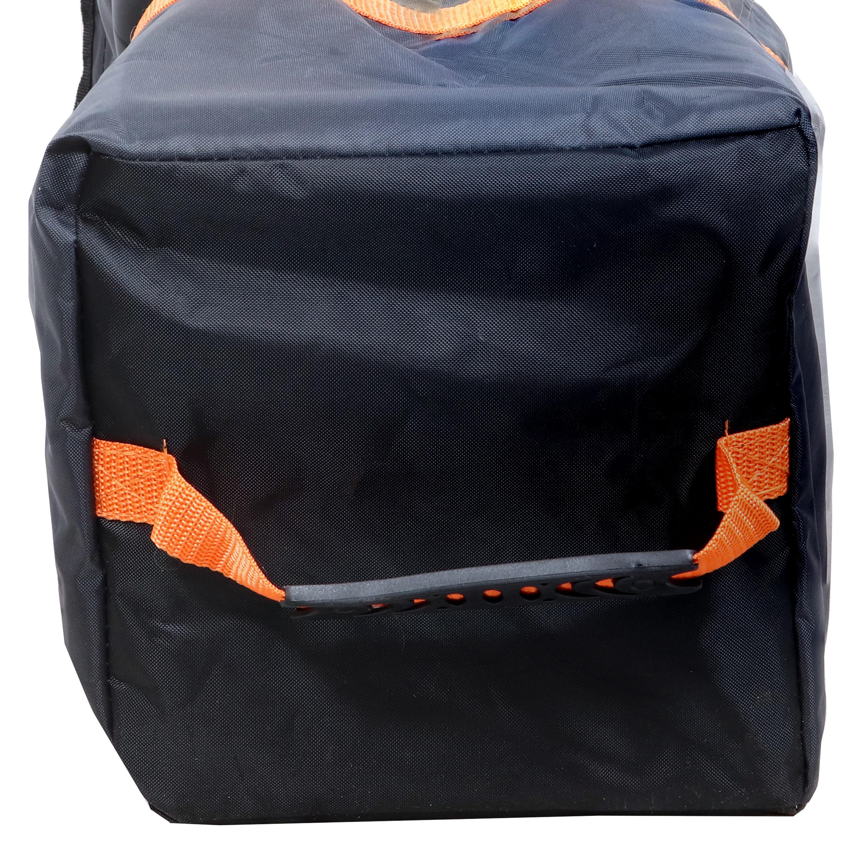 Sunnydaze Premium Pop-Up Canopy Rolling Carrying Bag - 7.25" W x 54" L x 7.25" H - Black