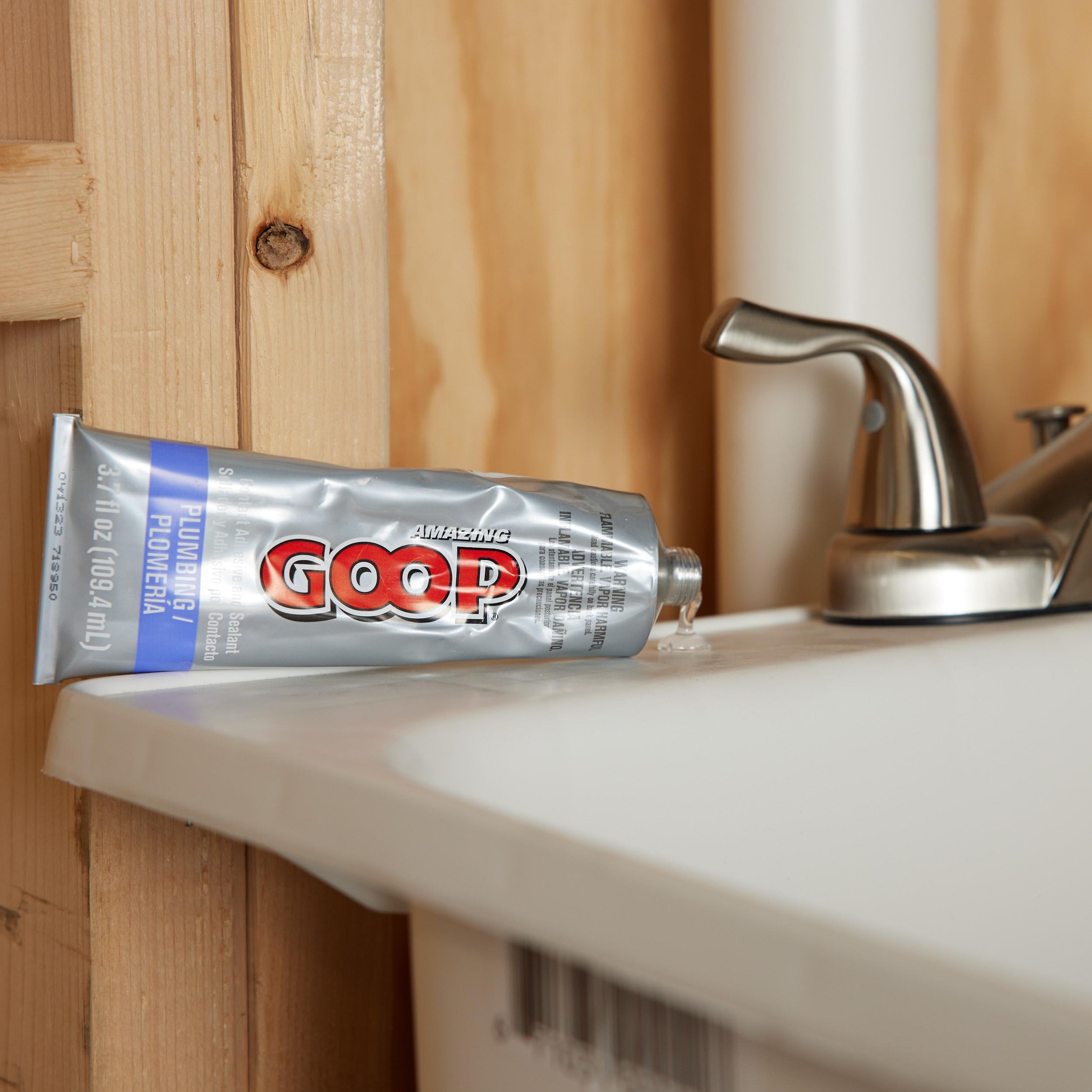 Amazing Goop Clear PVC Plumbing Adhesive and Sealant Tube, 3.7 oz